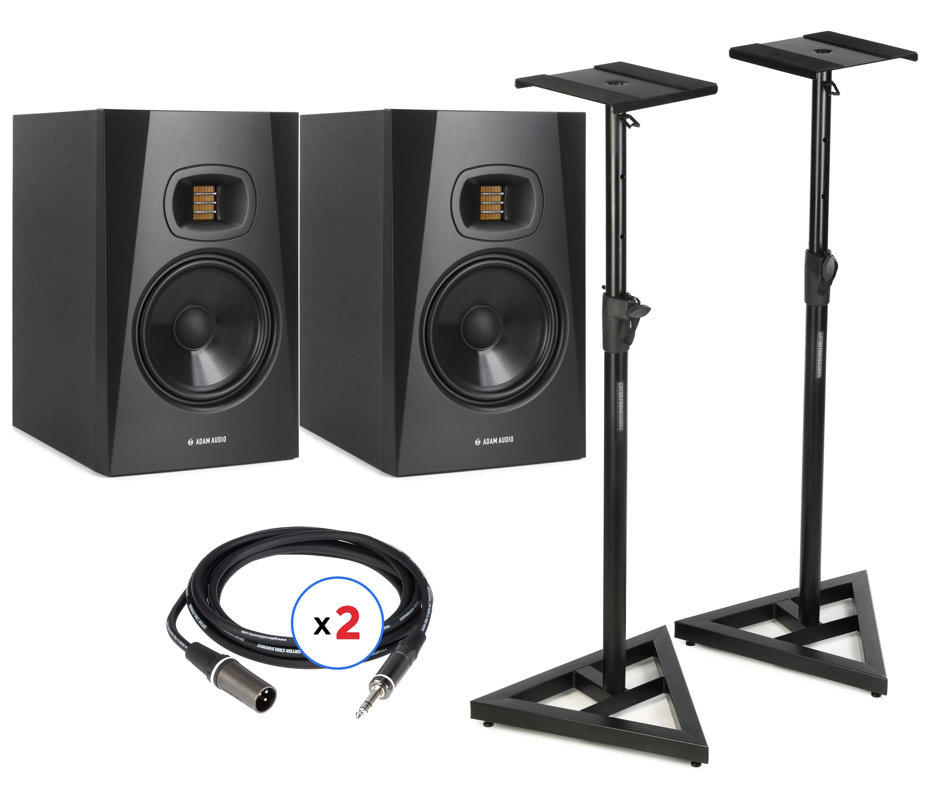 ADAM Audio T7V 7英寸有源工作室监听音箱一对 含支架和线材