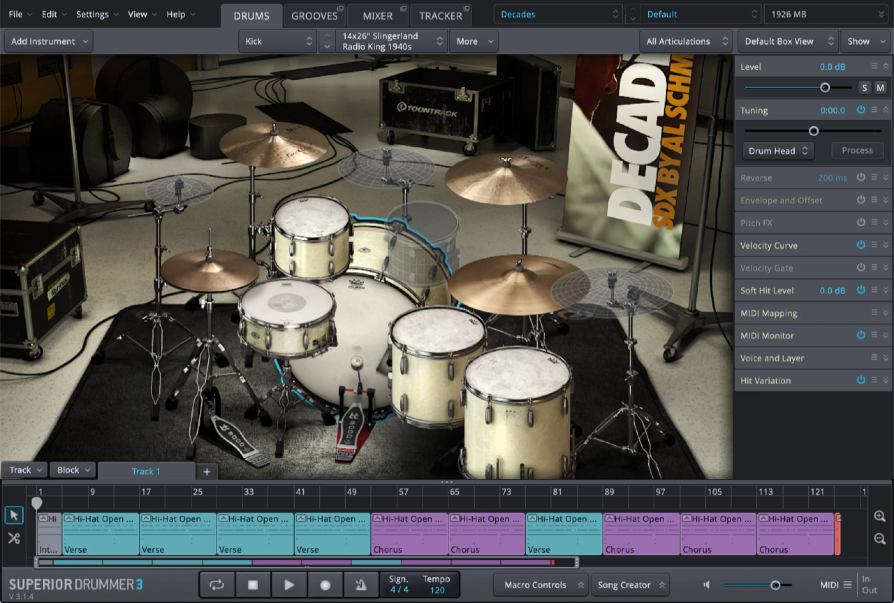 Toontrack Decades by Al Schmitt SDX 音色扩展