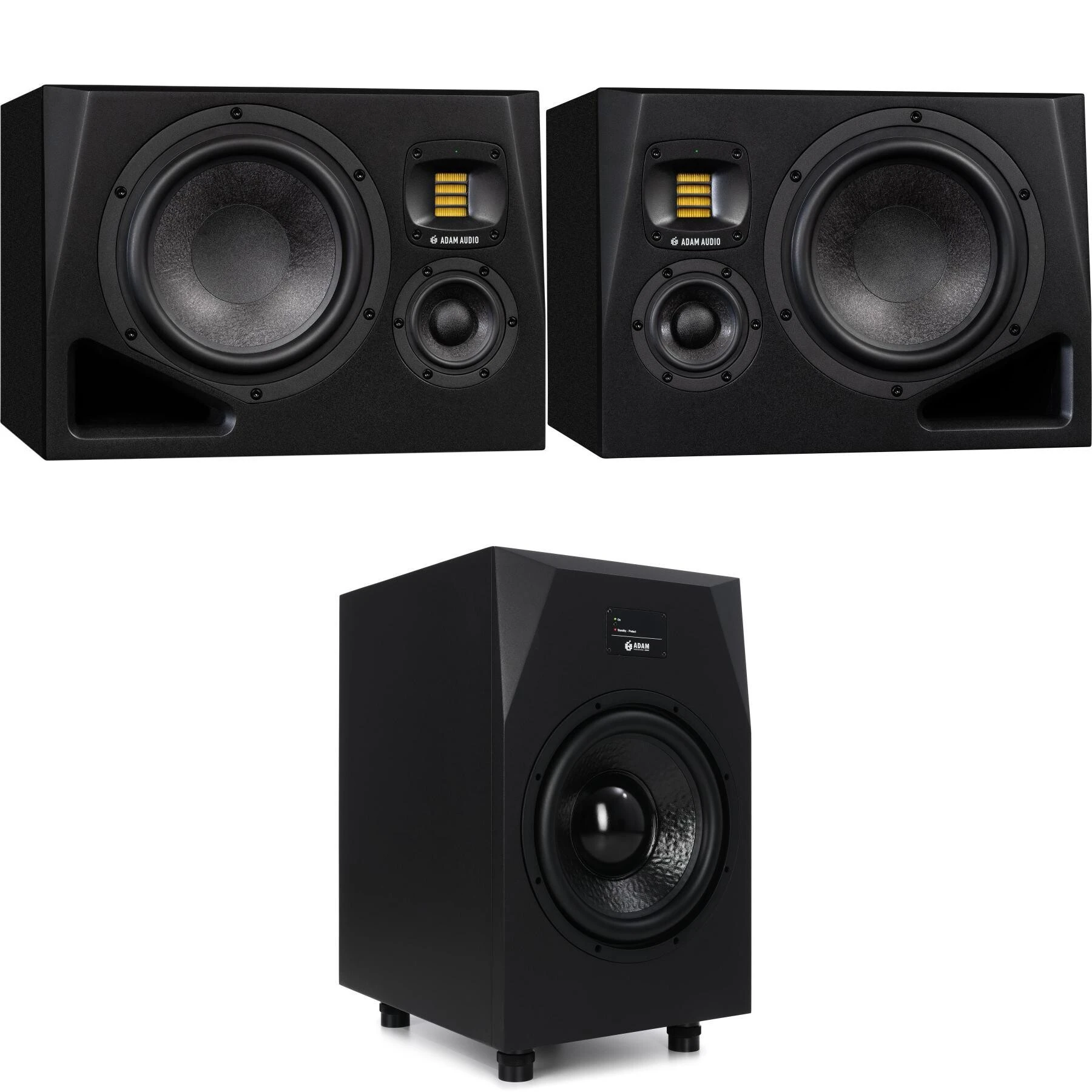 ADAM Audio A8H 8英寸三路有源工作室监听音箱一对 搭配 Sub12 12英寸有源工作室低音炮