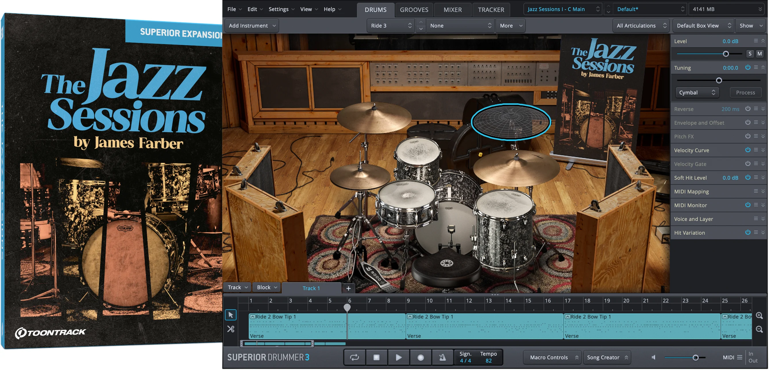 Toontrack The Jazz Sessions by James Farber SDX 音色扩展包