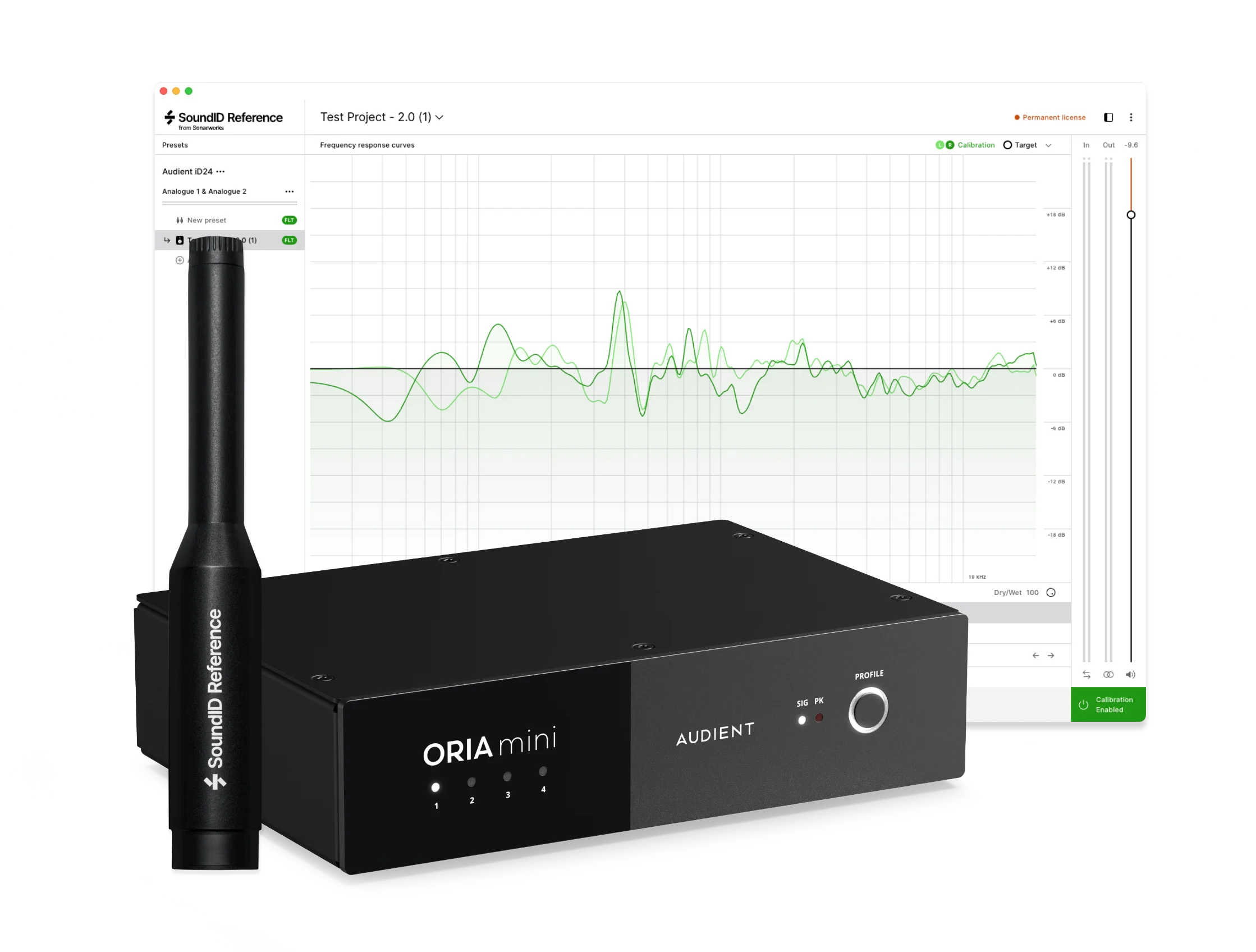 Audient ORIA Mini 房间校正系统 搭配 Sonarworks SoundID Reference 插件校正系统 - 套装