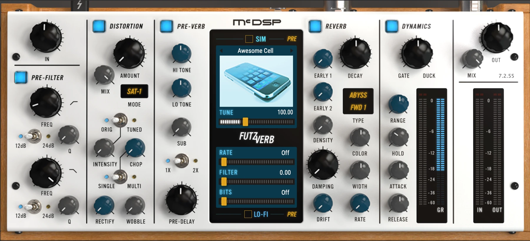 McDSP FutzVerb 混响与失真插件