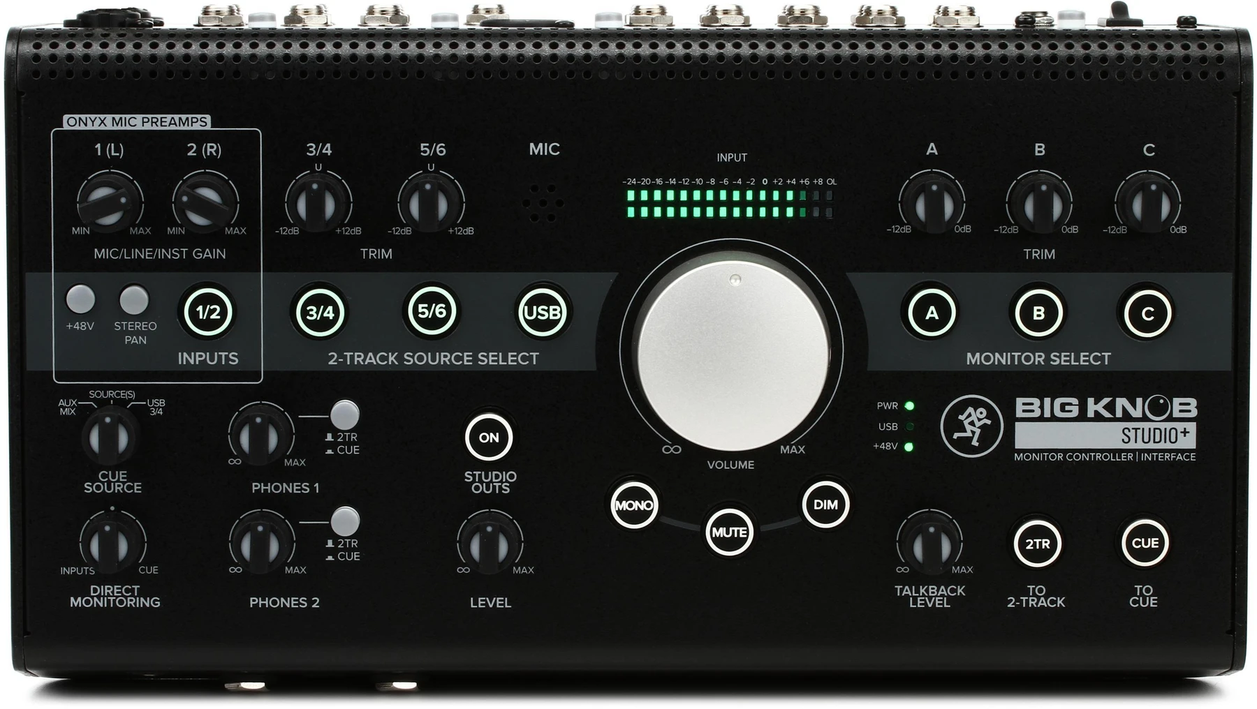 Mackie Big Knob Studio+ 4×3工作室监听控制器及接口