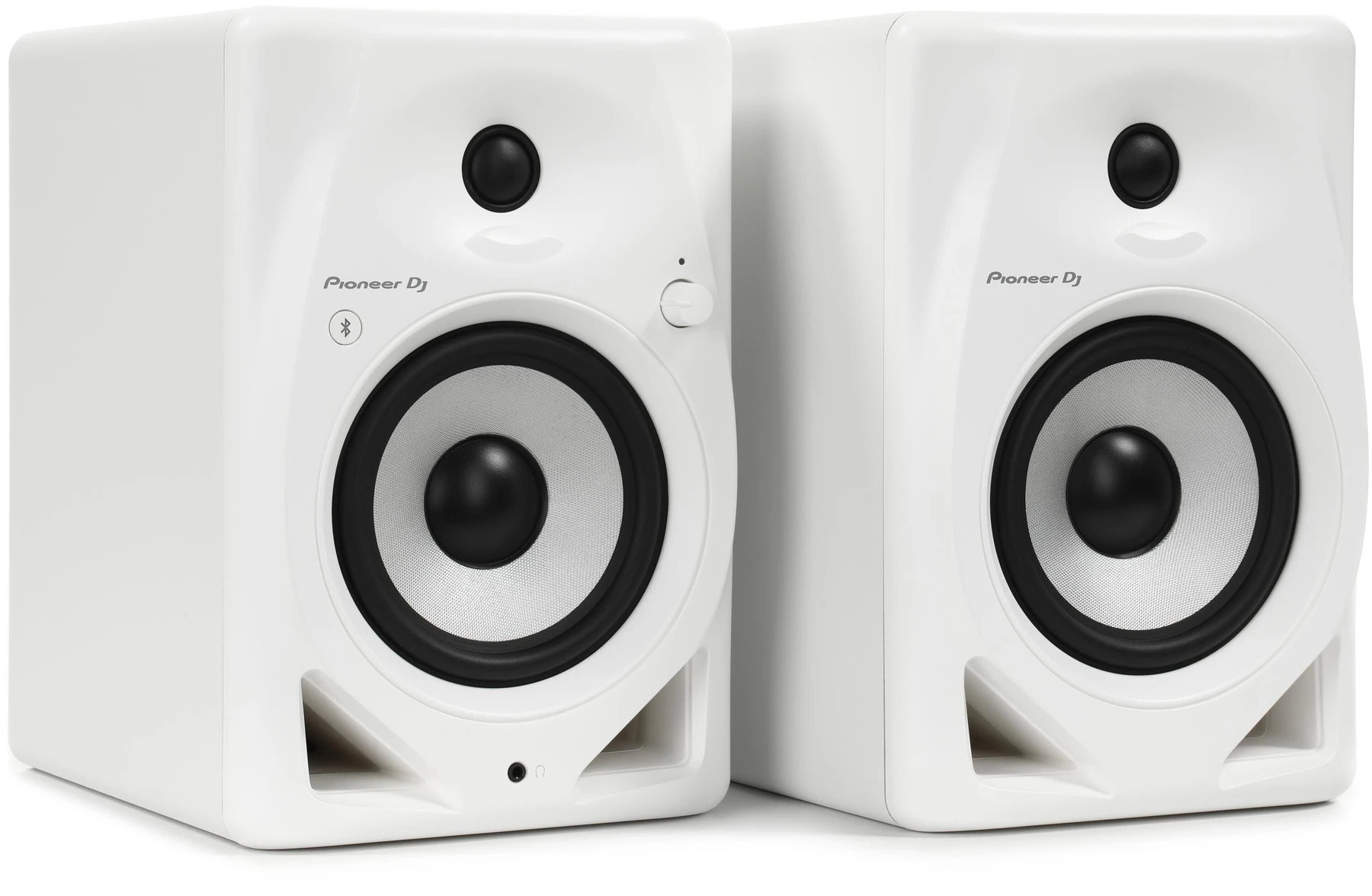 先锋DJ DM-50D-BT-W 5英寸桌面有源监听音箱 一对（带蓝牙）- 白色款