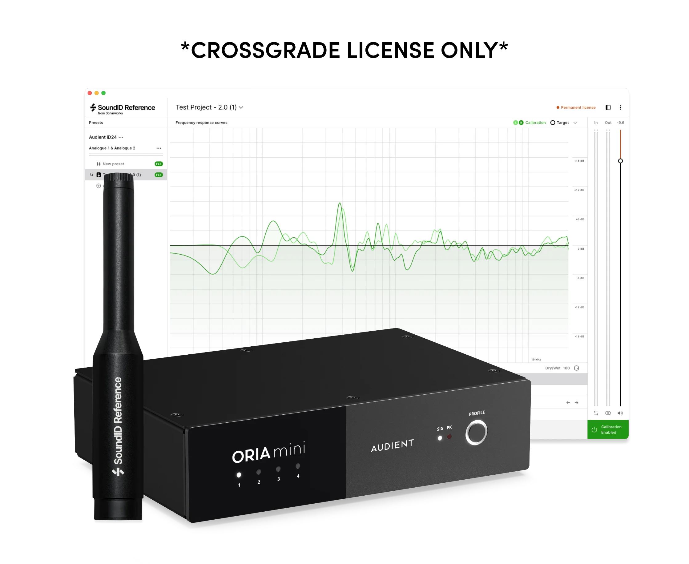 Audient ORIA Mini 房间声学校正系统（含Sonarworks SoundID Reference插件）
