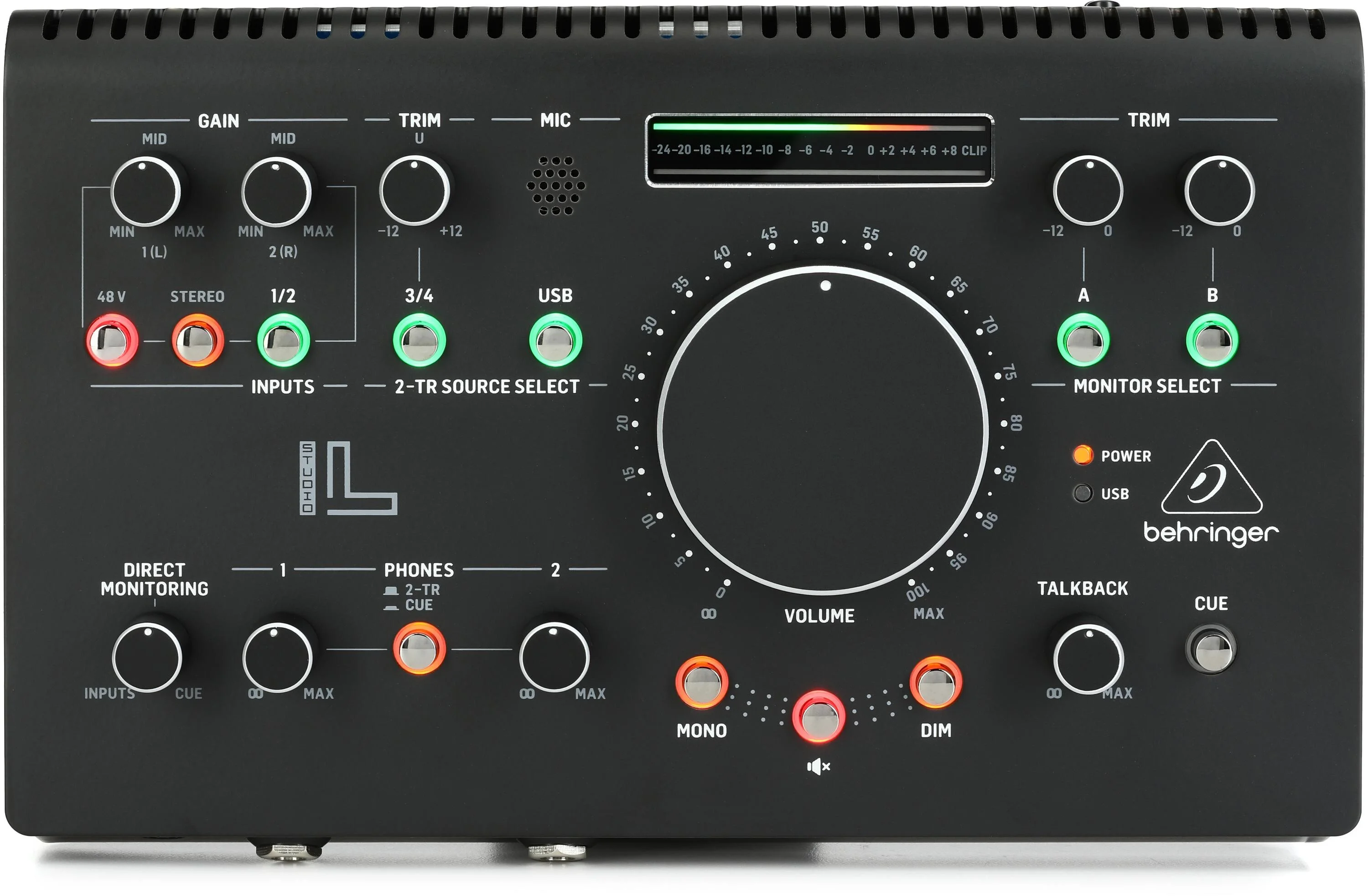 百灵达 Studio L 高端工作室控制器（带VCA控制及USB音频接口）