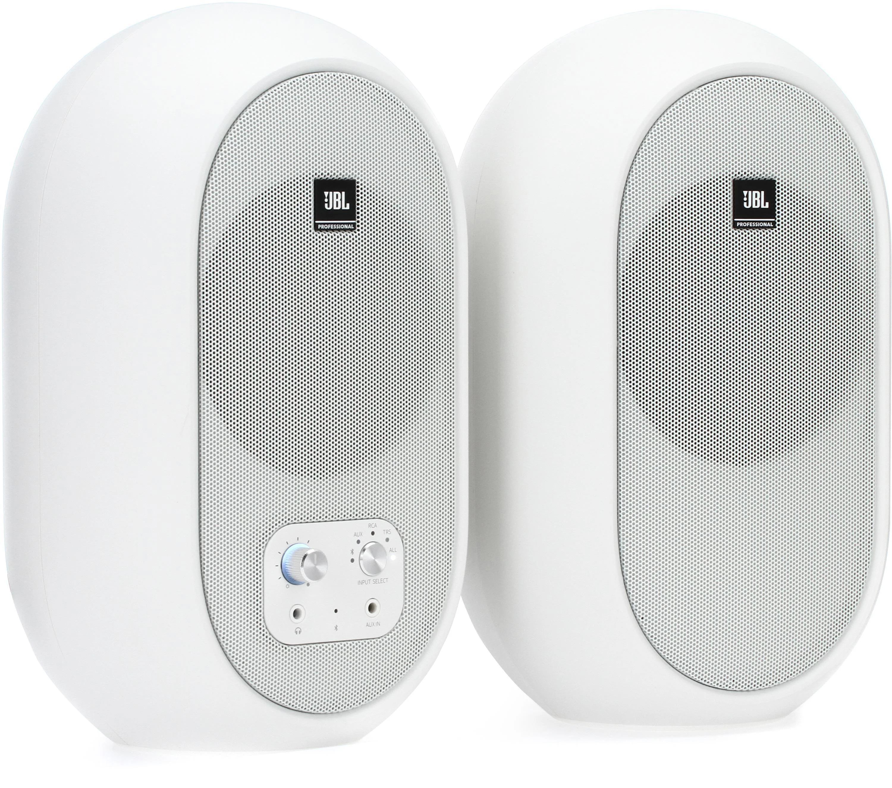 JBL 1系列 104-BT 4.5英寸 紧凑型有源监听音箱（带蓝牙）- 白色款