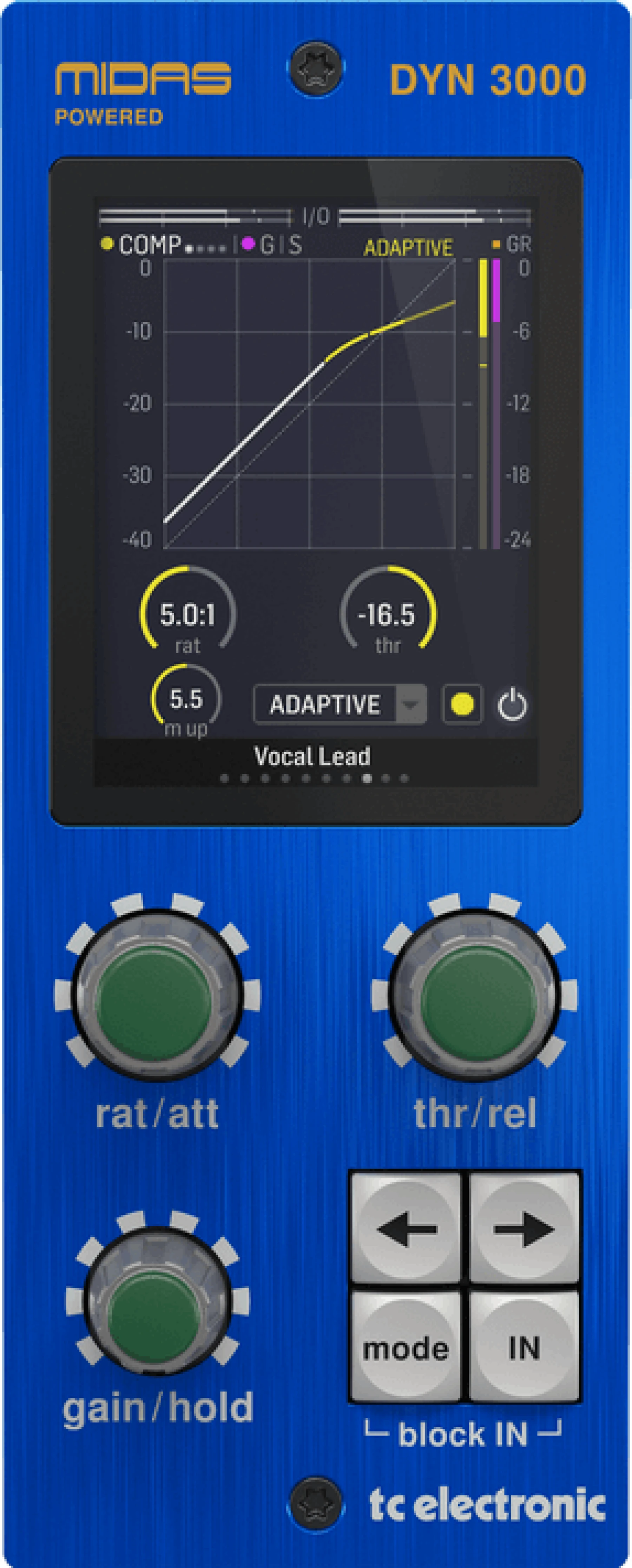TC Electronic DYN 3000-DT 插件，配备专用硬件接口
