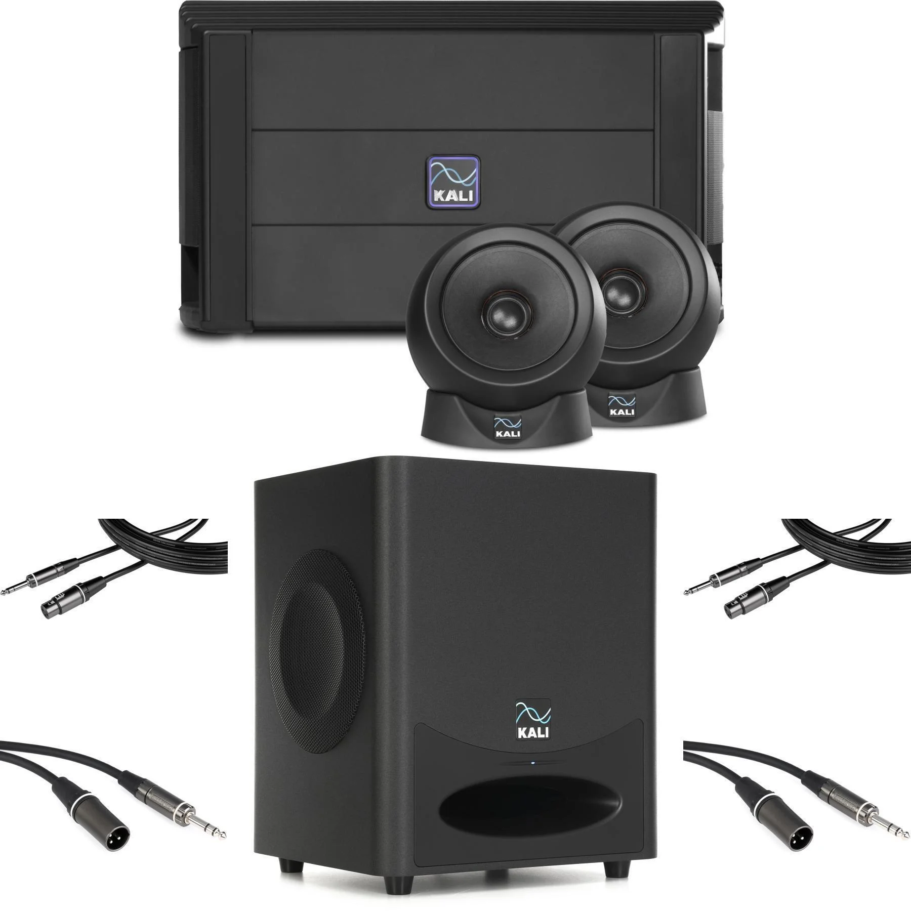 Kali Audio IN-UNF 三路有源录音室监听系统 + WS-6.2 双6.5英寸有源超低音箱（套装）
