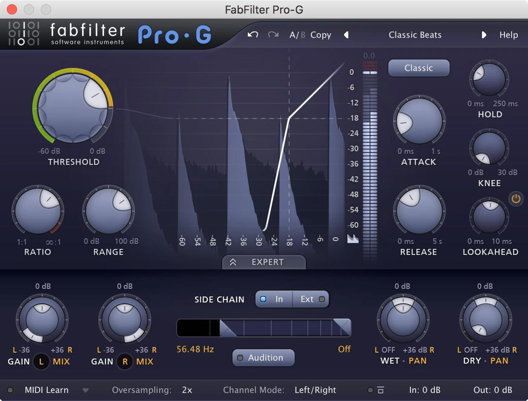 FabFilter Pro-G 门限器/扩展器插件