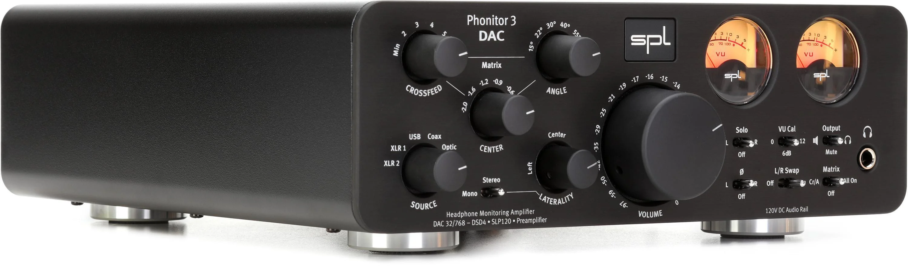 SPL Phonitor 3 数模转换耳机放大器兼监听控制器 - 黑色