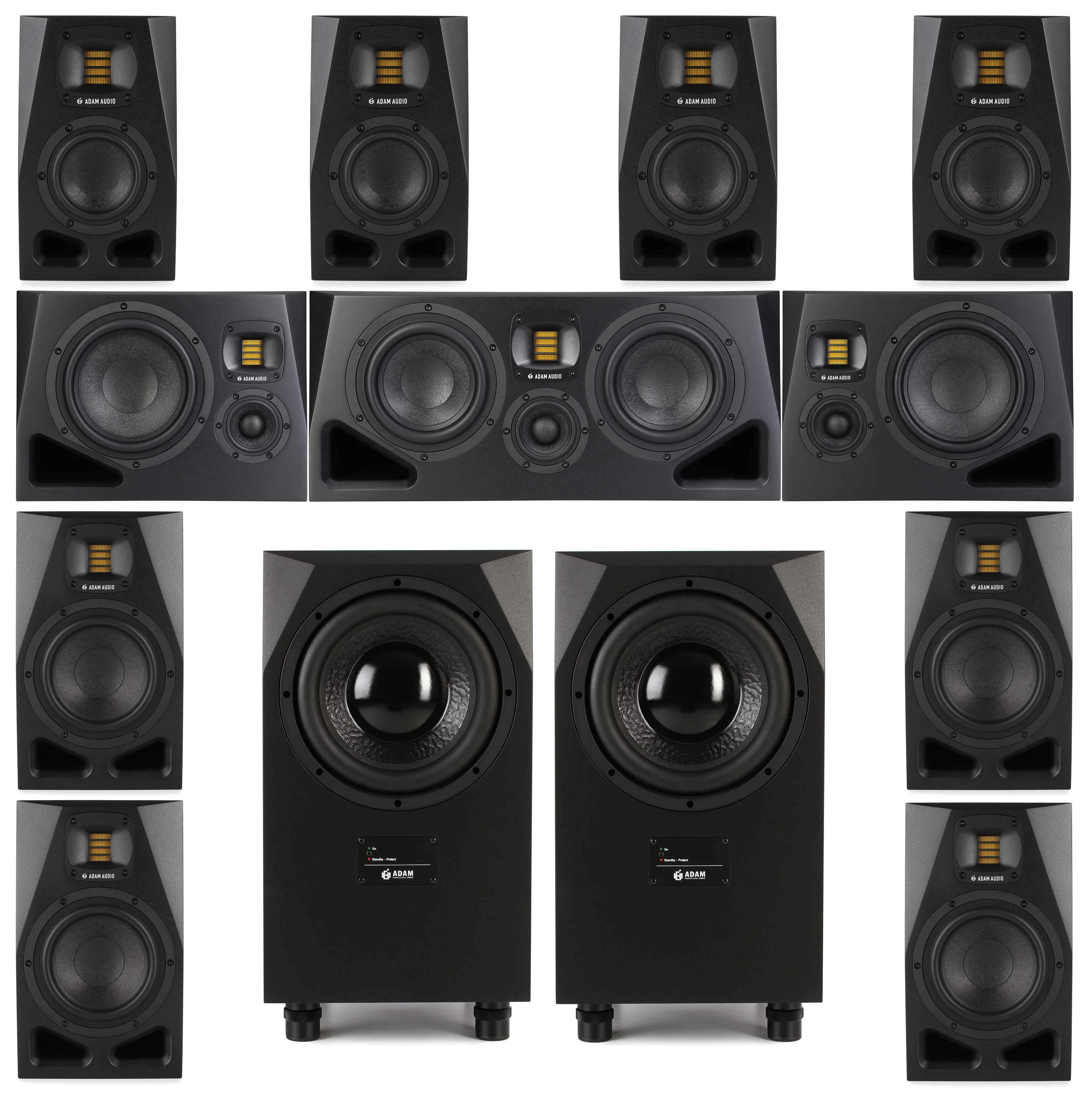 ADAM Audio 7.1.4 沉浸式音频工作室监听音箱系统