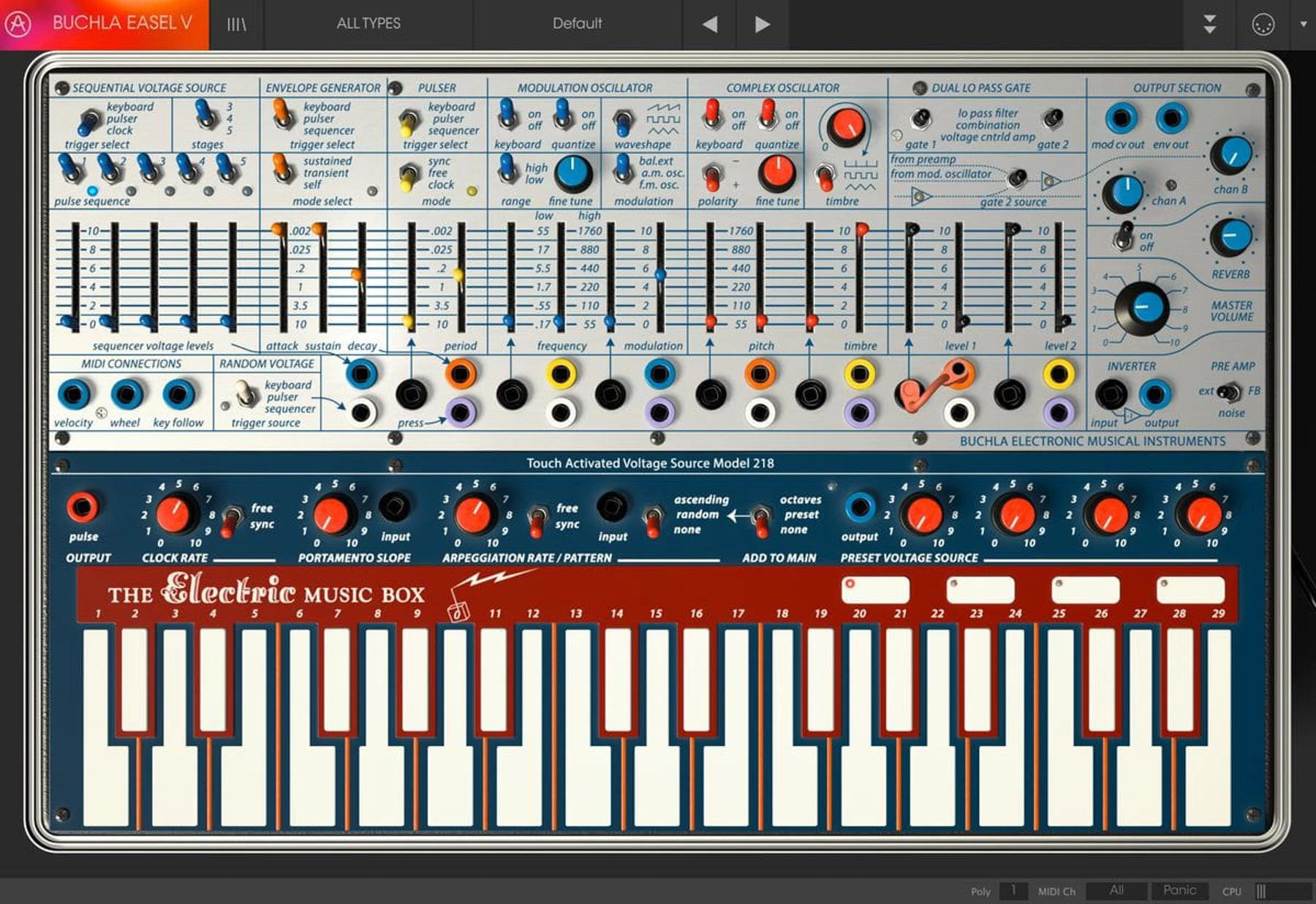 Arturia Buchla Easel V 模拟合成器软件乐器