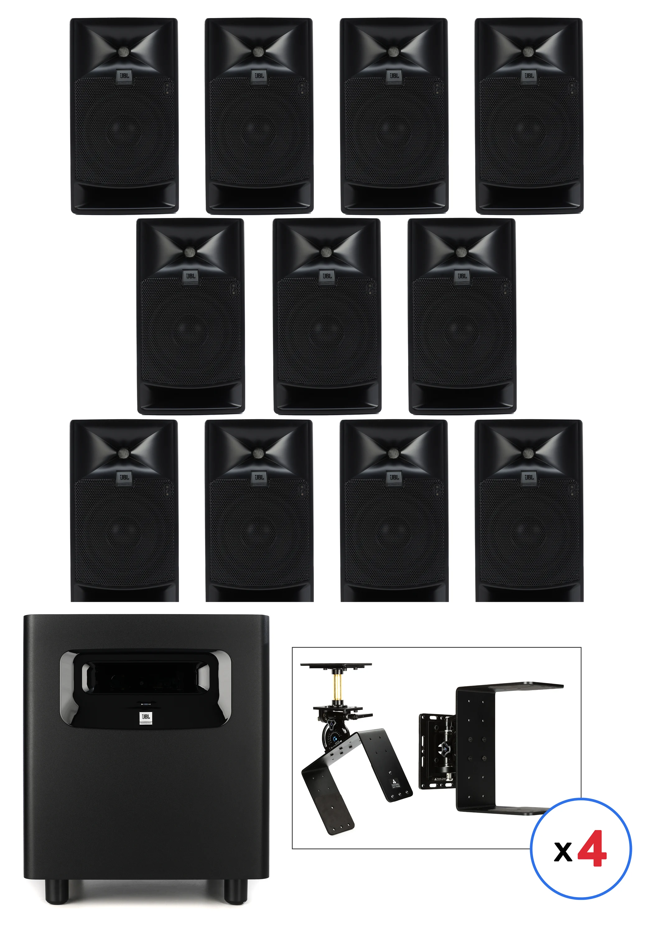 JBL 7.1.4 沉浸式音频工作室监听系统