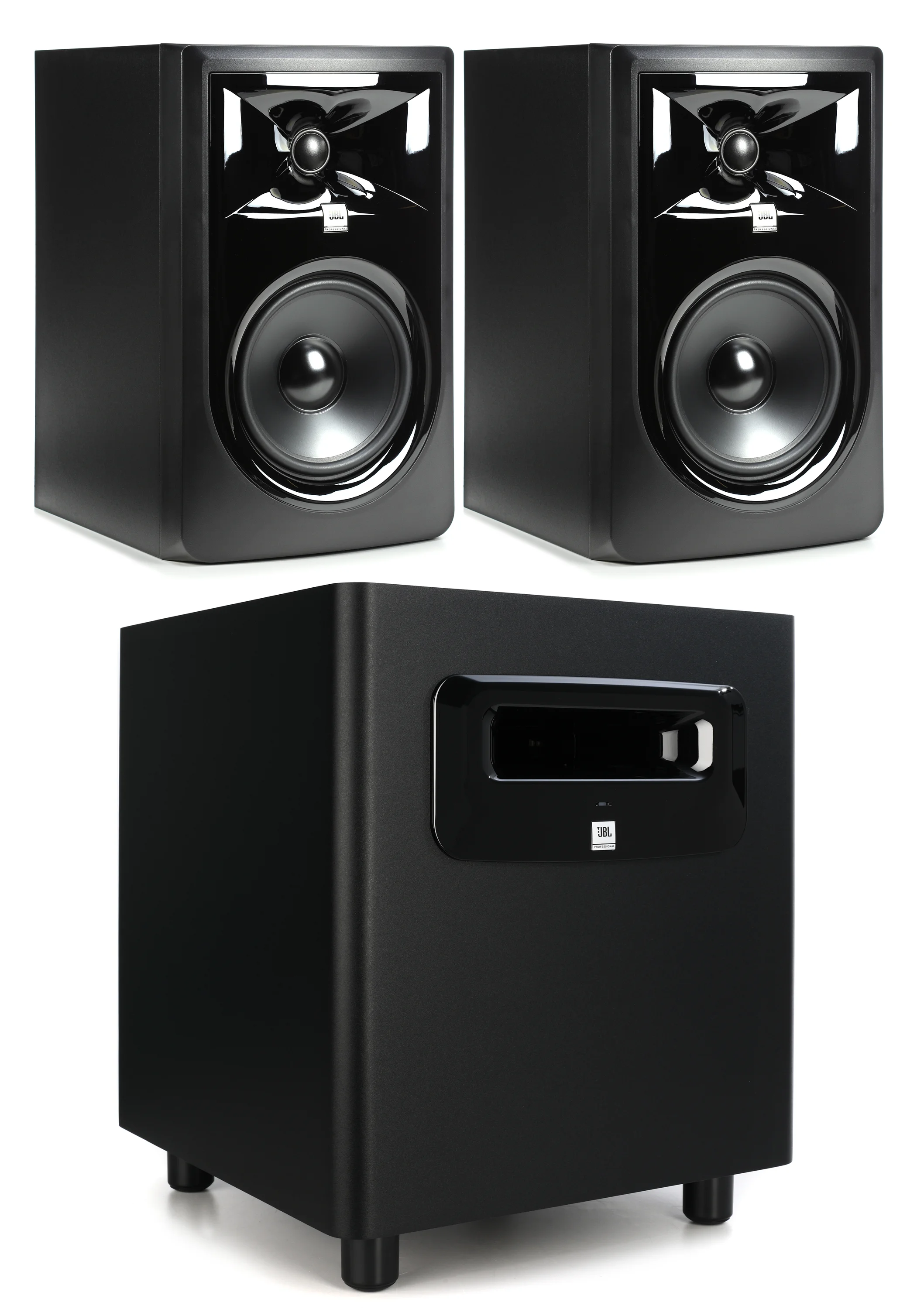 JBL 306P MkII 6.5英寸有源工作室监听音箱（一对）搭配LSR310S 10英寸有源工作室低音炮