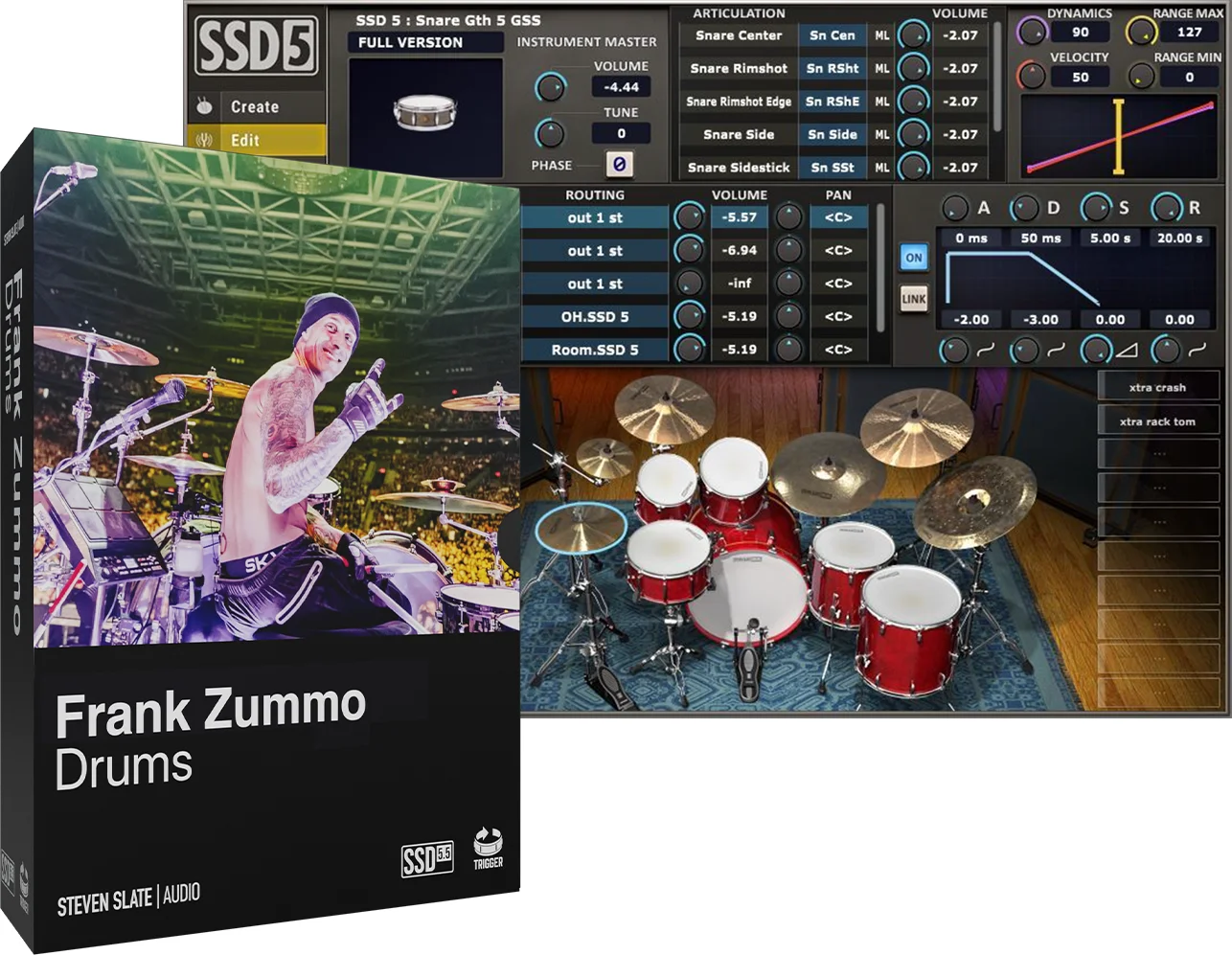 Steven Slate Drums Frank Zummo 鼓组扩展包（适用于 SSD）