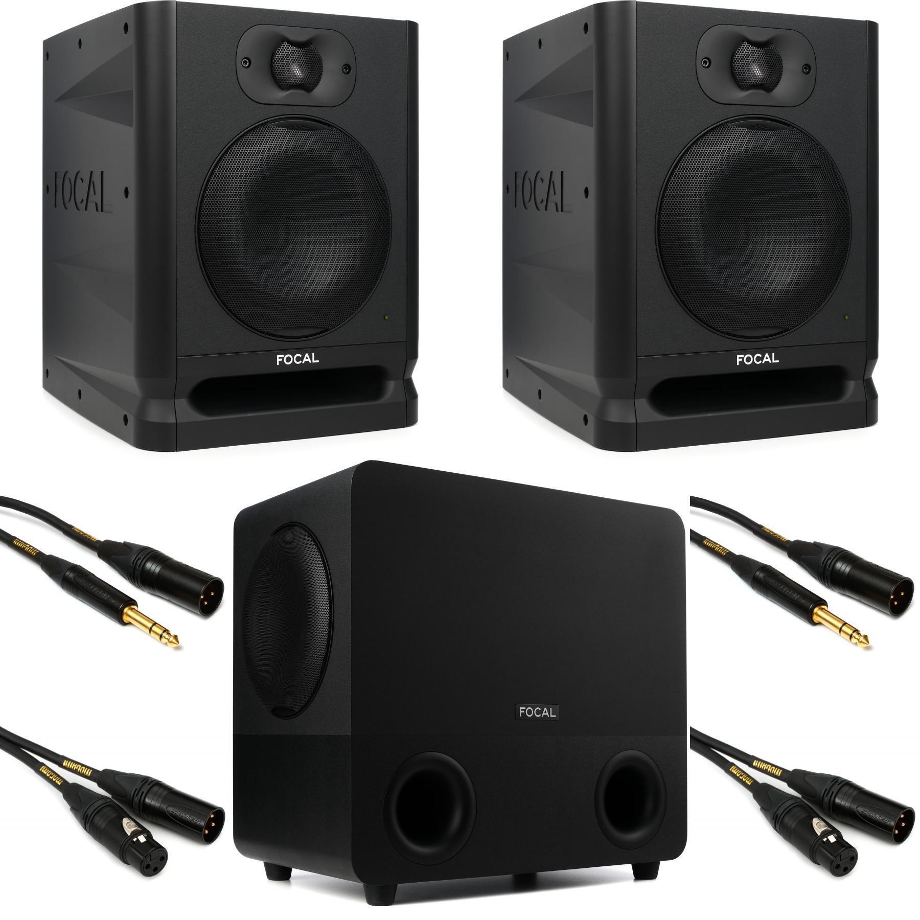 劲浪 Alpha 65 Evo 6.5英寸有源工作室监听音箱（一对）搭配8英寸工作室低音炮及线材