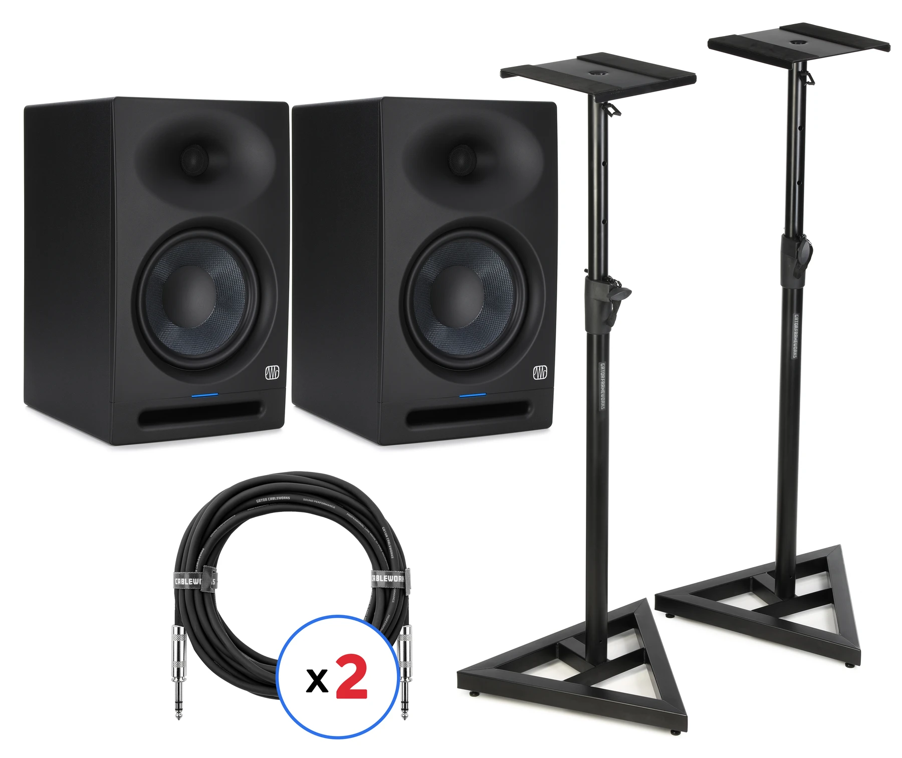 PreSonus Eris Studio 8 8英寸有源工作室监听音箱（一对）含支架及线材