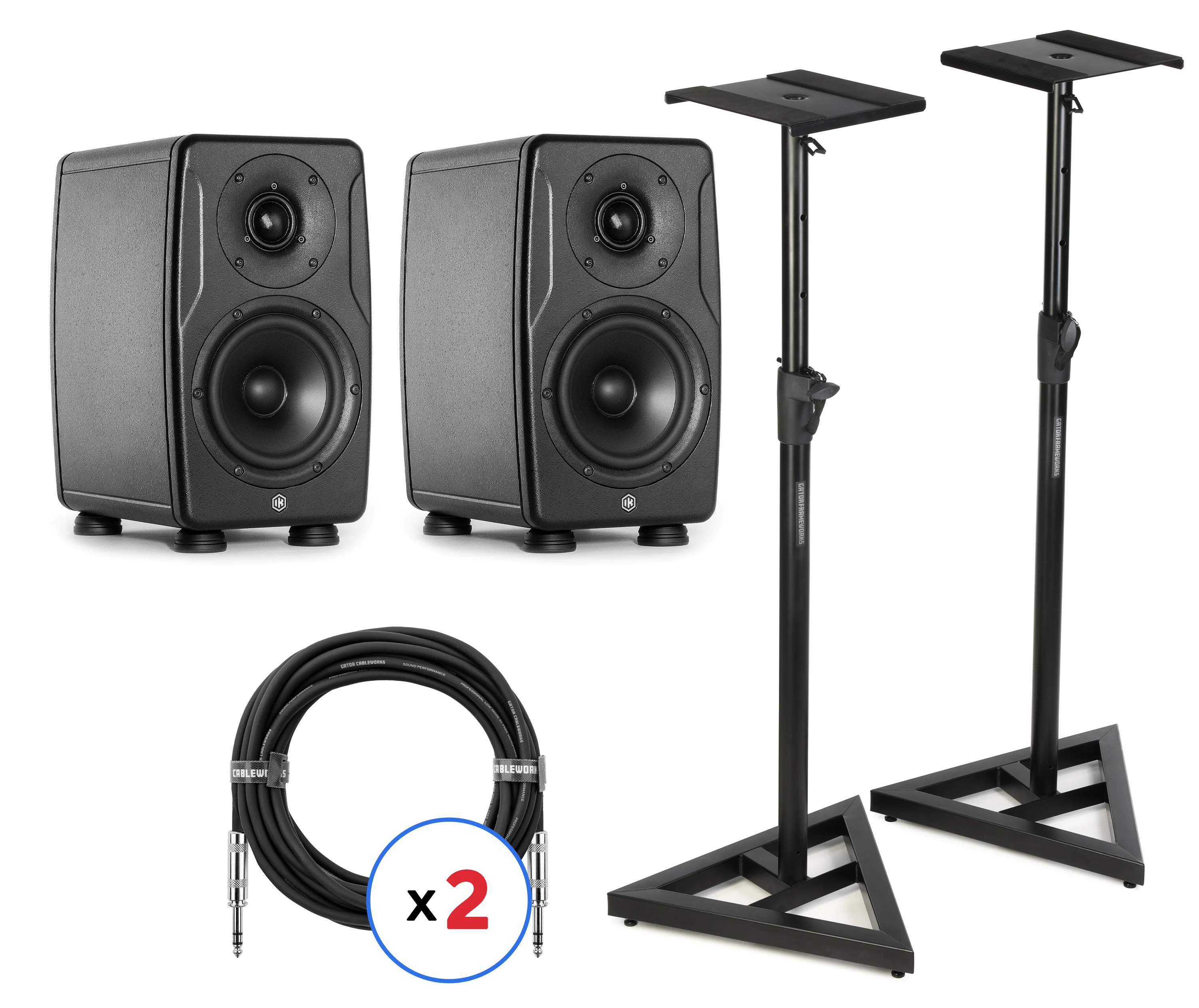 IK Multimedia iLoud Precision 5 MKII 有源工作室监听音箱（一对）含支架及线材