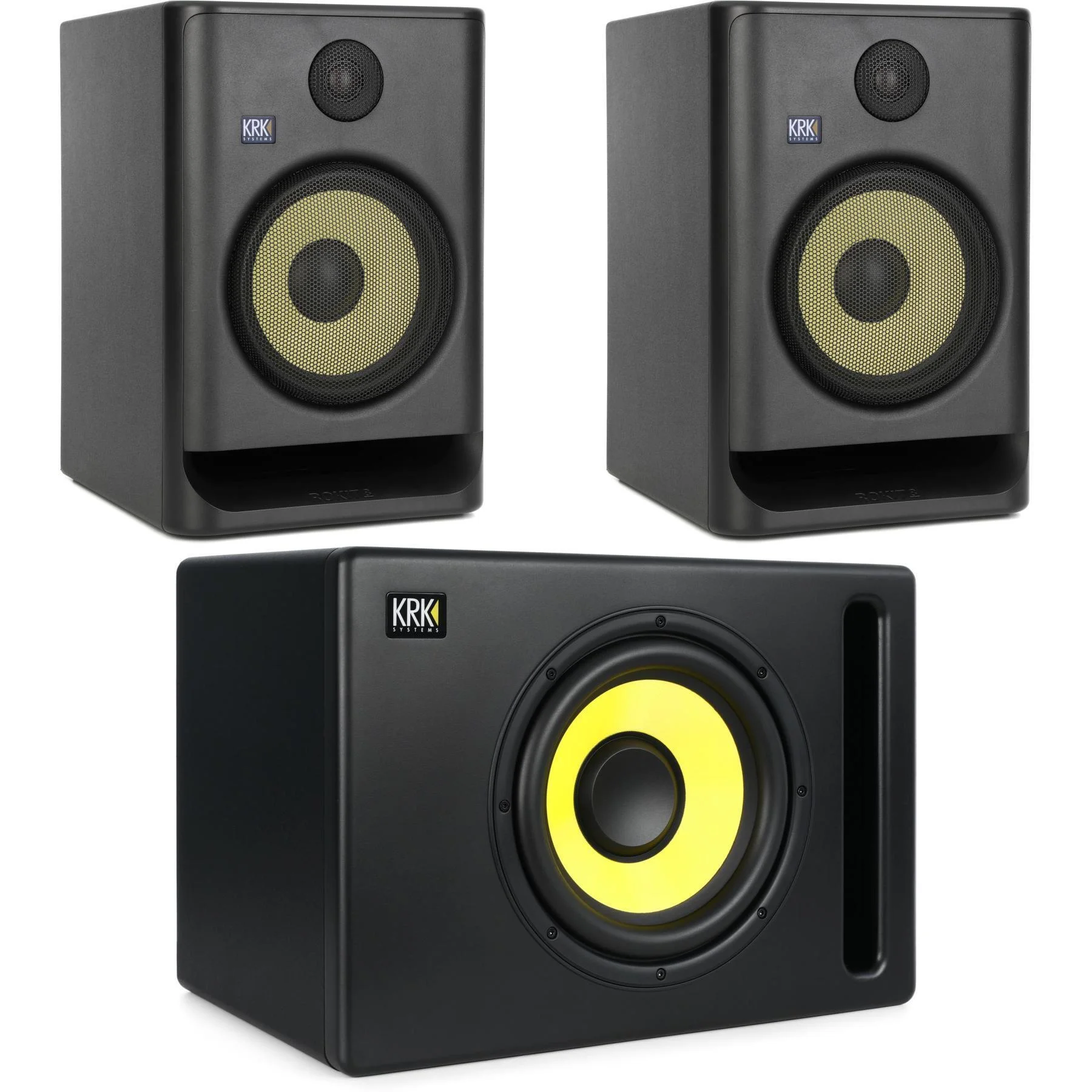KRK ROKIT 8 G5 8英寸有源工作室监听音箱（一对）搭配S10.4 10英寸有源工作室低音炮
