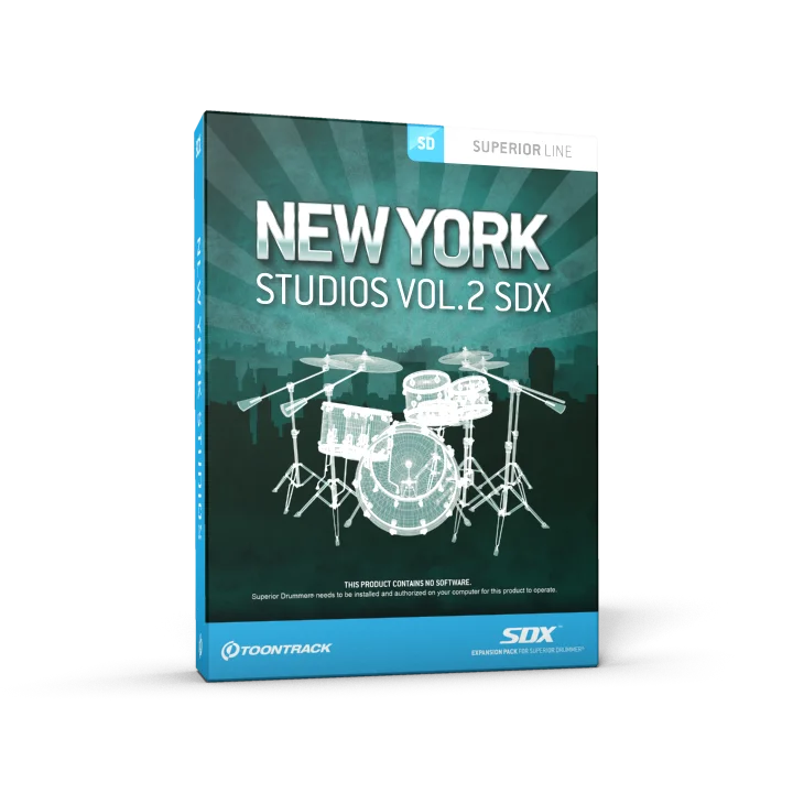 Toontrack New York Studios Vol. 2 SDX 音色扩展包