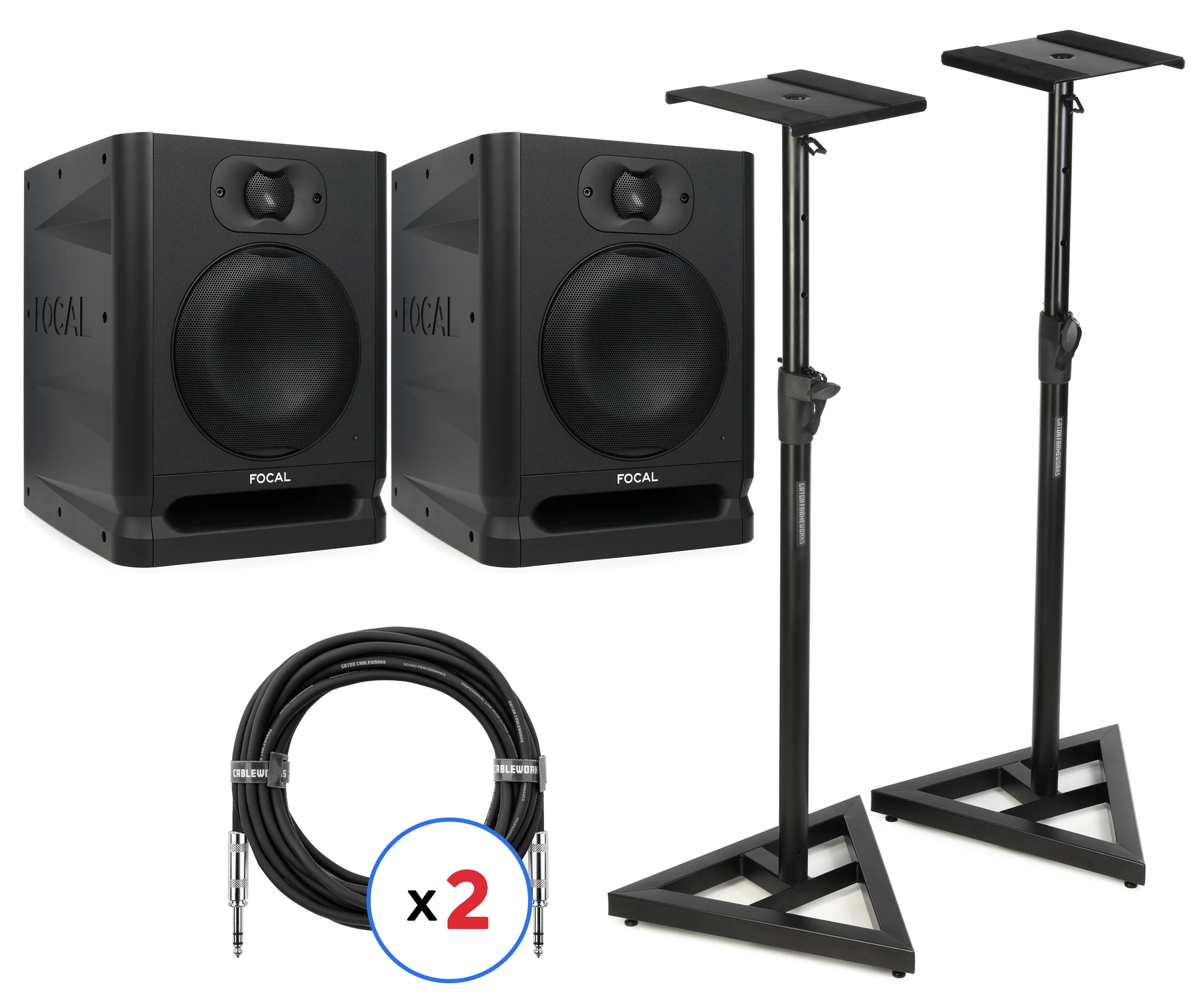 劲浪 Alpha 65 Evo 6.5英寸有源工作室监听音箱一对（含支架及线材）