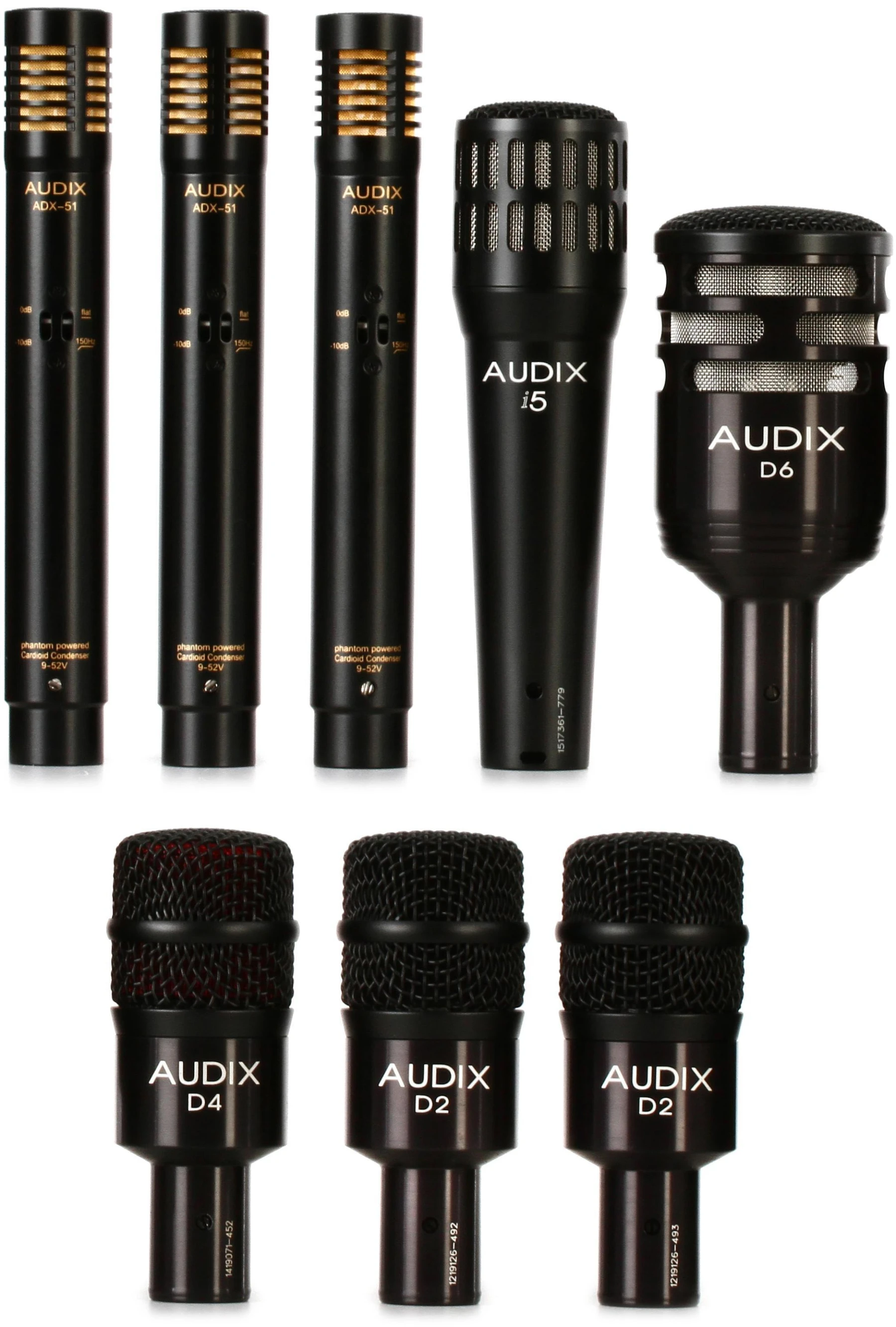 Audix DP7 Plus 8 件套鼓组麦克风套装 - Sweetwater 独家