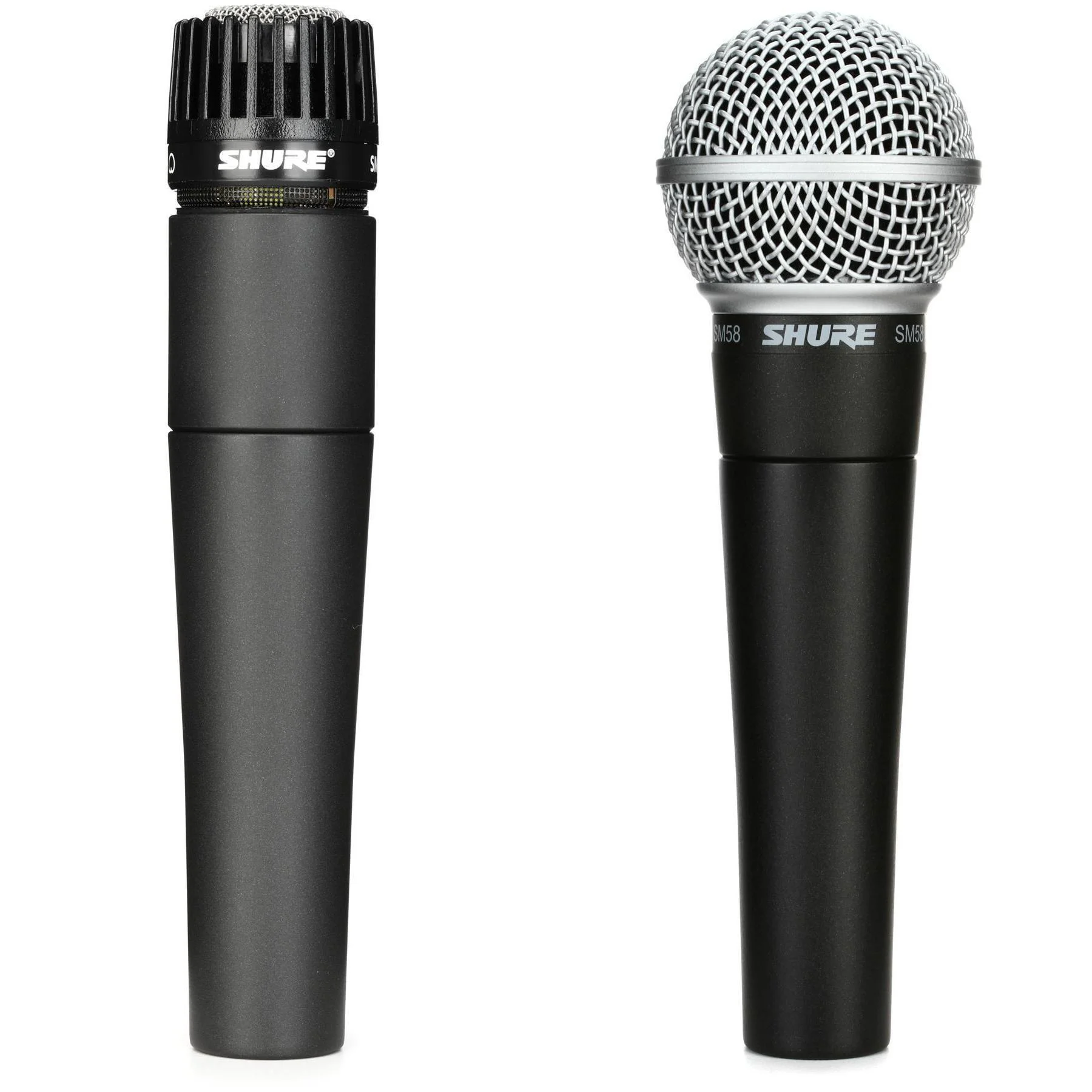 Shure SM57 乐器动圈麦克风与 SM58 人声动圈麦克风套装