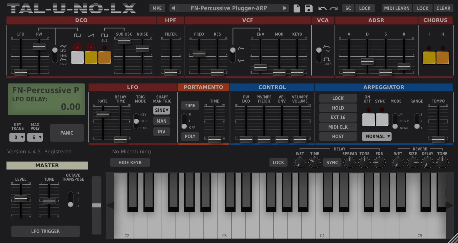 TAL Software TAL-U-No-LX 虚拟合成器