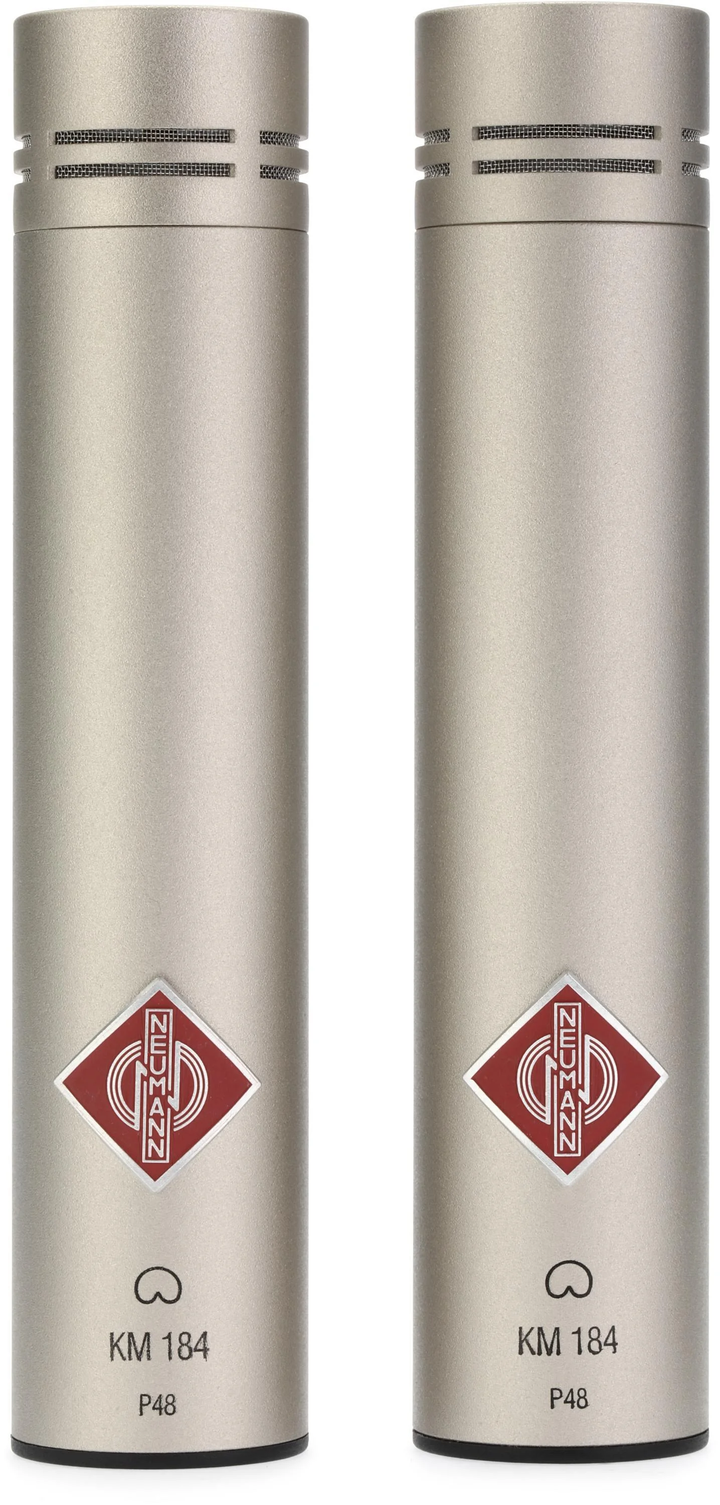Neumann KM 184 立体声套装小振膜心形指向麦克风对装 - 镍色