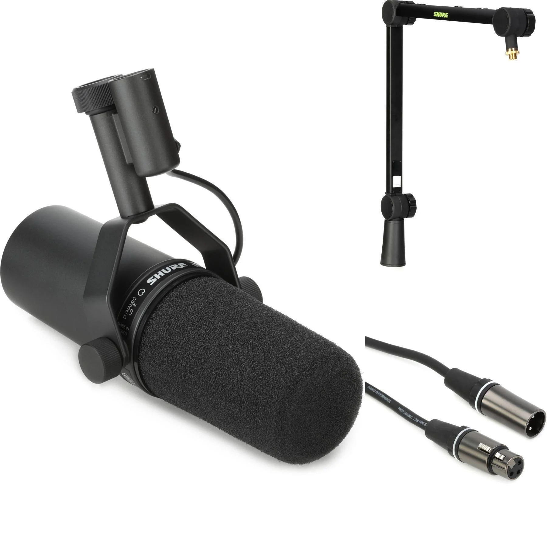 Shure SM7B 动圈麦克风套装，含悬臂支架和线缆
