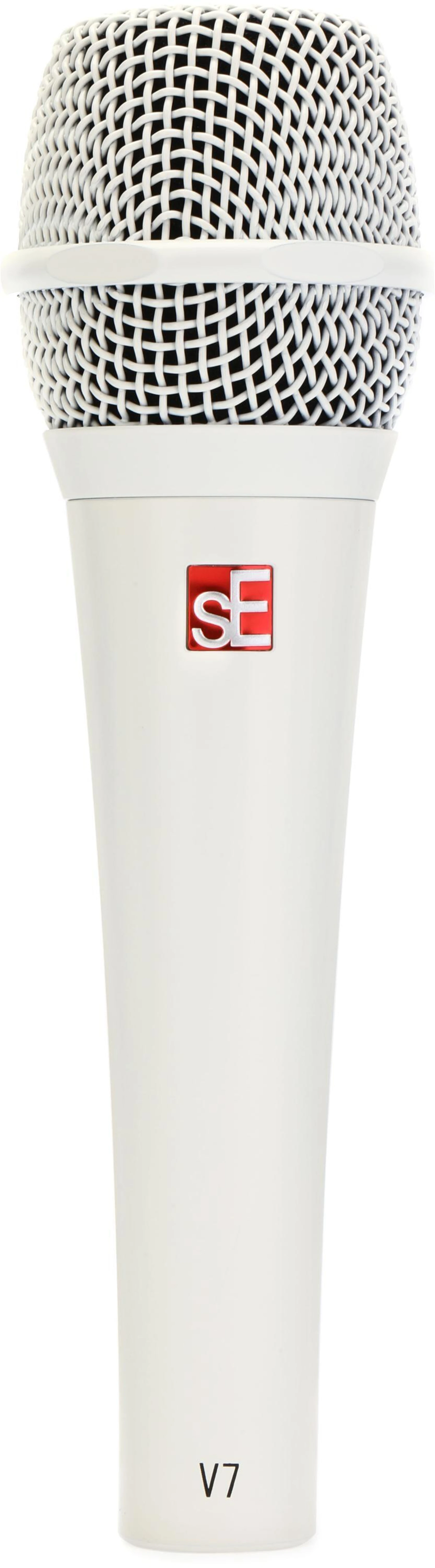 sE Electronics V7 白色动圈超心形手持人声麦克风
