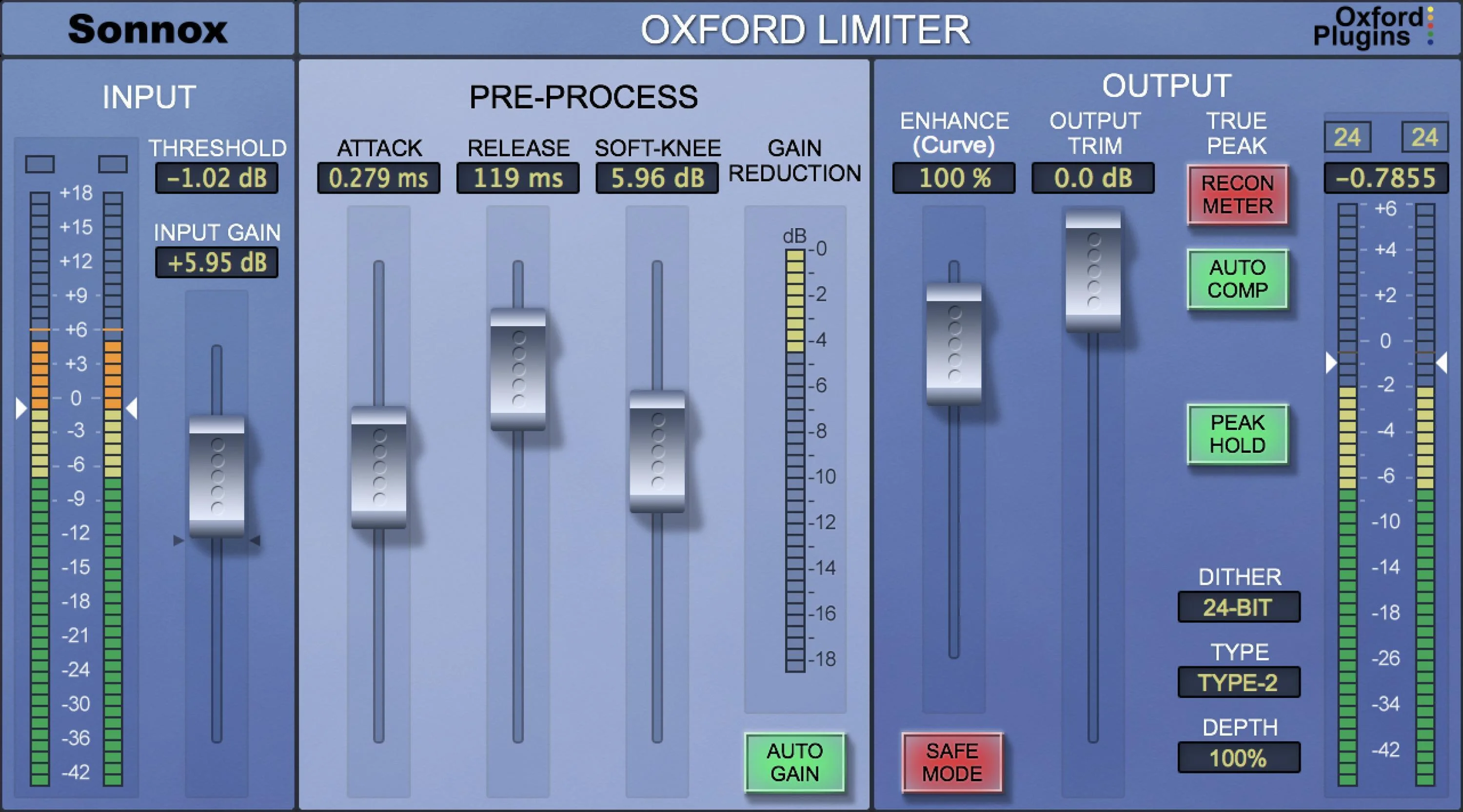 Sonnox Oxford Limiter Native 插件