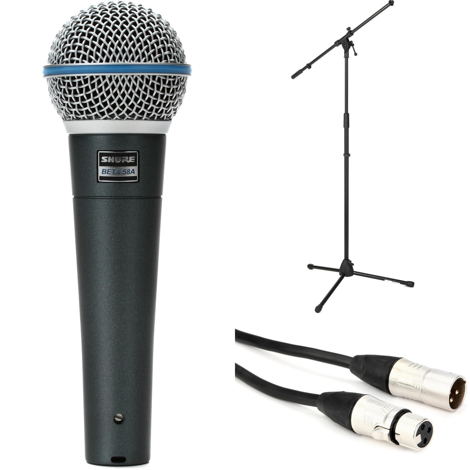 Shure Beta 58A 手持麦克风套装，配支架和线缆