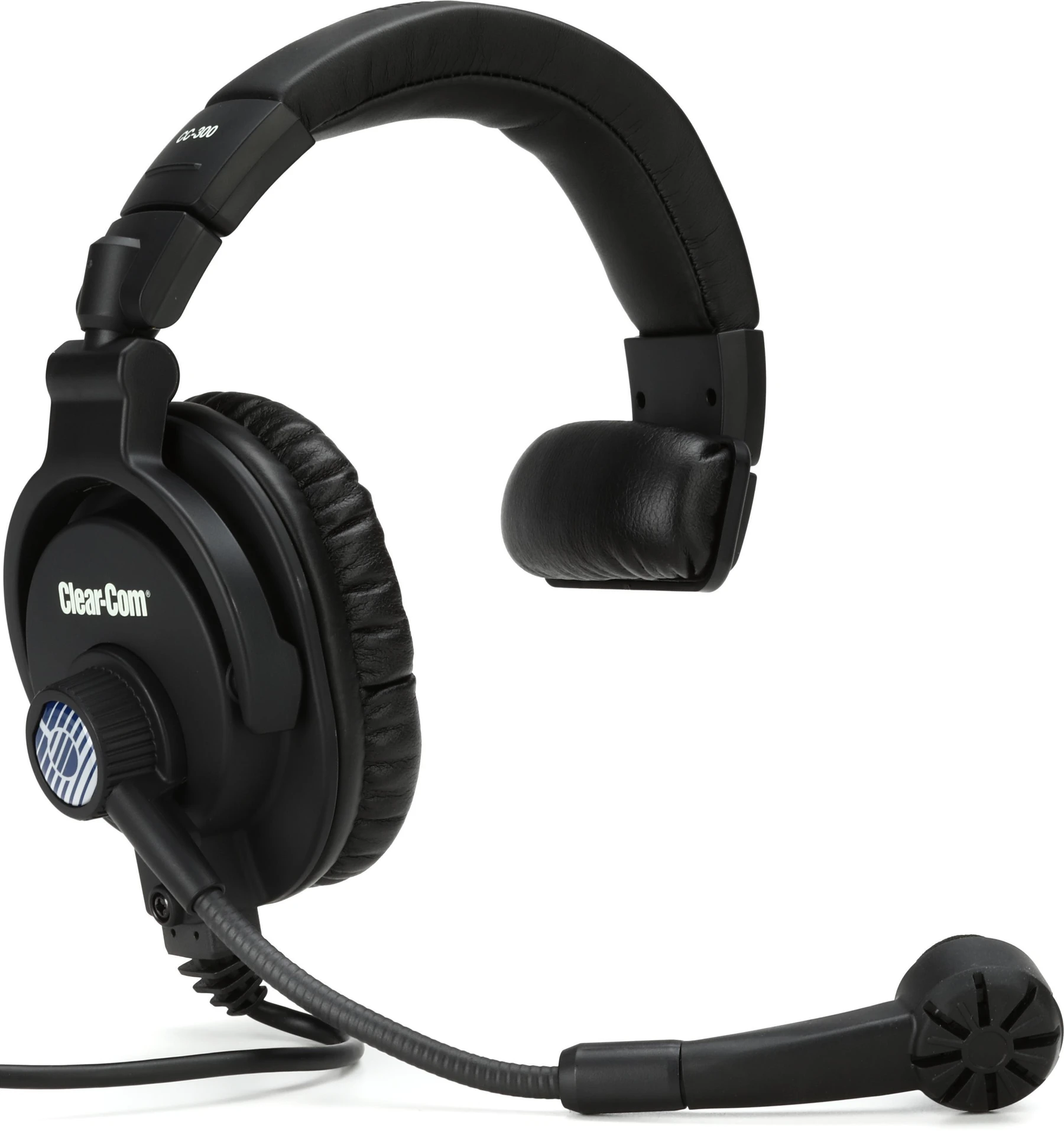 Clear-Com CC-300-X4 单耳耳机，带 4 针母头 XLR 连接器