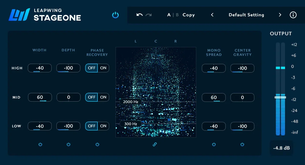 Leapwing Audio StageOne 2 立体声宽度与深度插件