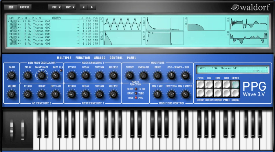 Waldorf PPG Wave 3.V 2.0版虚拟合成器插件