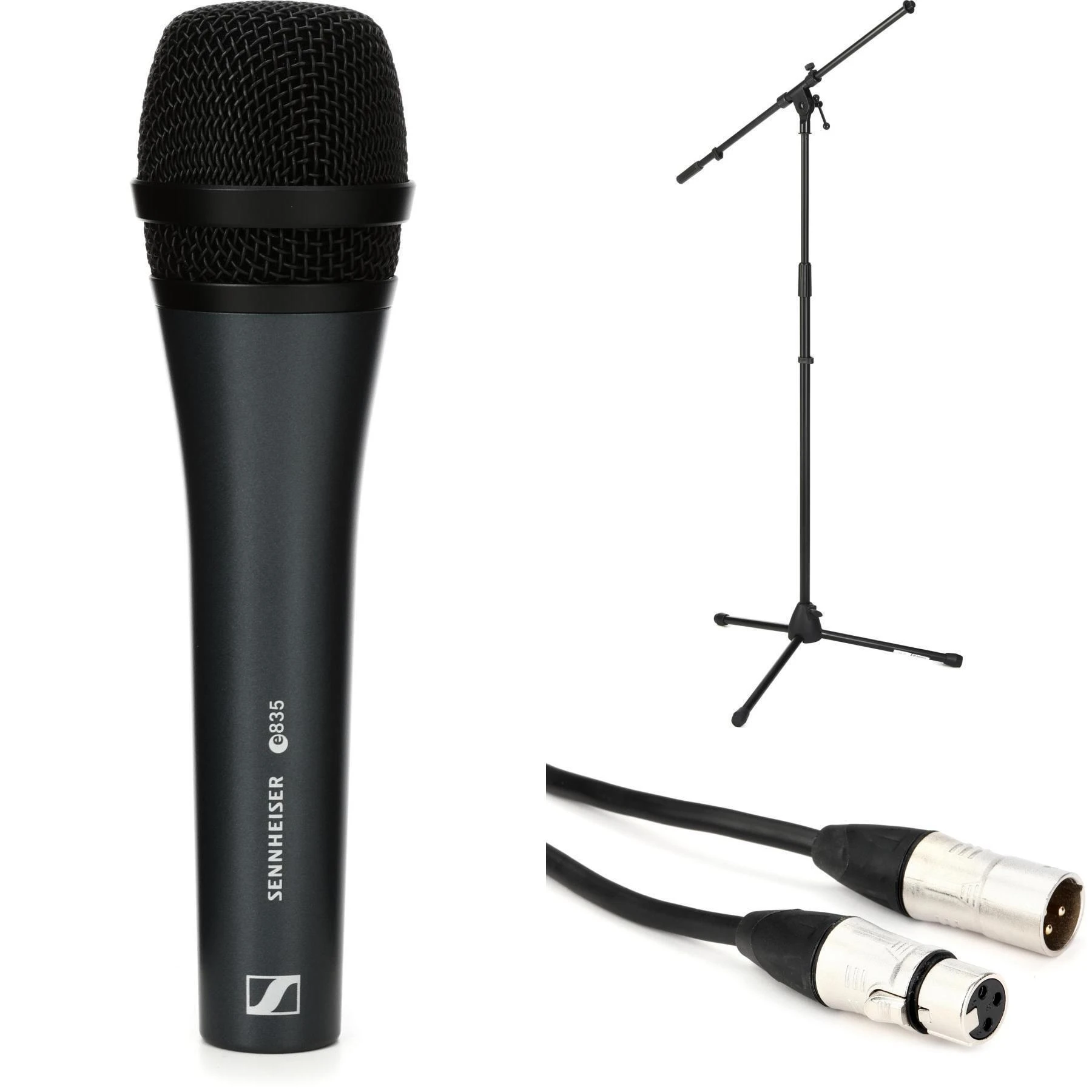 Sennheiser e 835 心形指向动圈麦克风套装（含支架和线缆）