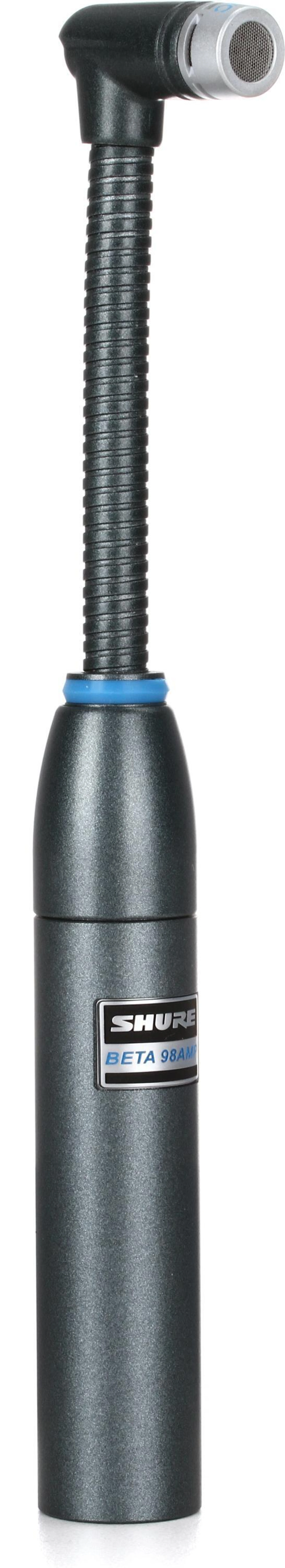Shure Beta 98AMP/C 心形电容鹅颈麦克风，带 XLR 前置放大器