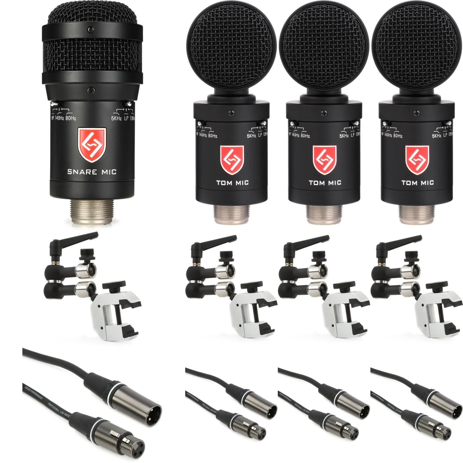 Lauten Audio FET 电容军鼓和通鼓麦克风套装