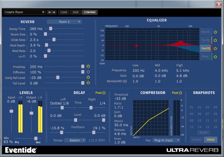 Eventide UltraReverb 混响插件