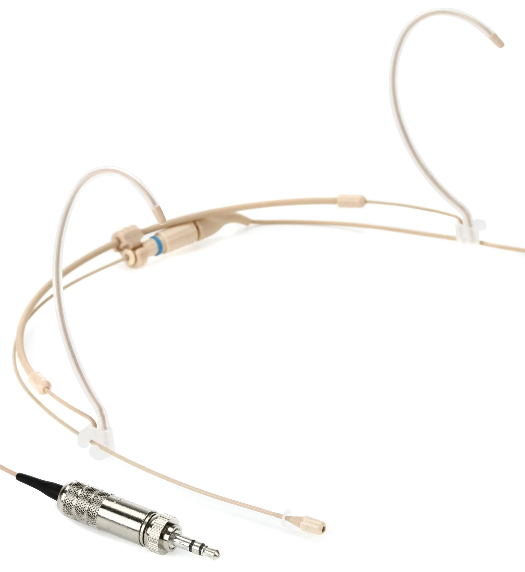Countryman H6 全指向头戴式麦克风 - 低灵敏度，带 3.5mm 锁定接口，适用于 Sennheiser 无线系统 - 浅米色