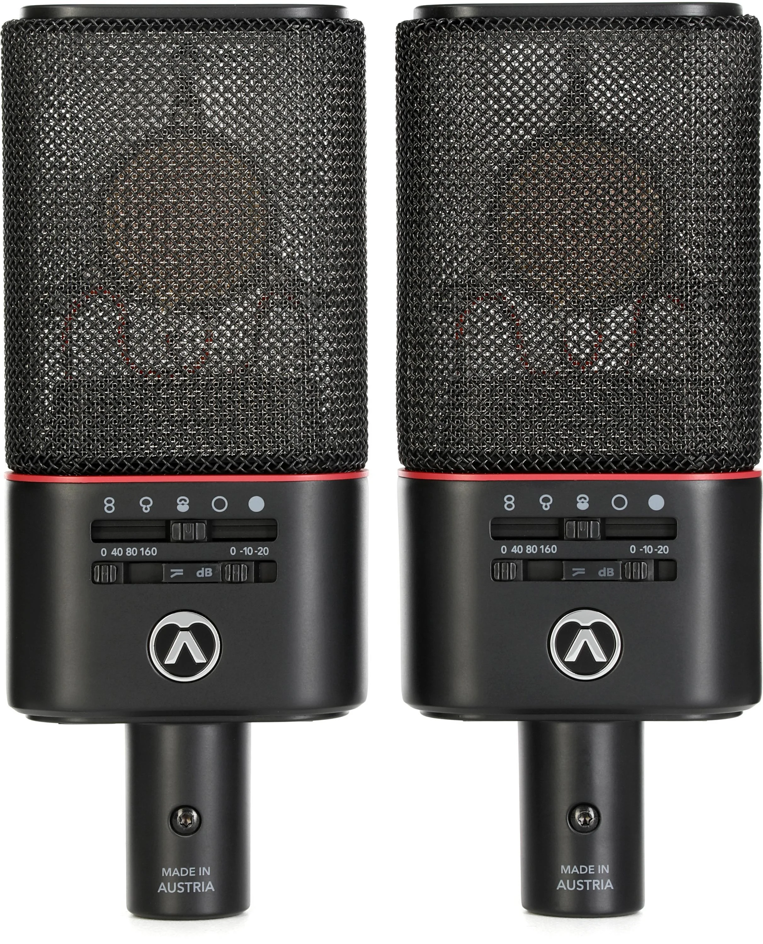Austrian Audio OC818 双套装 Plus 多指向大振膜电容麦克风 - 黑色