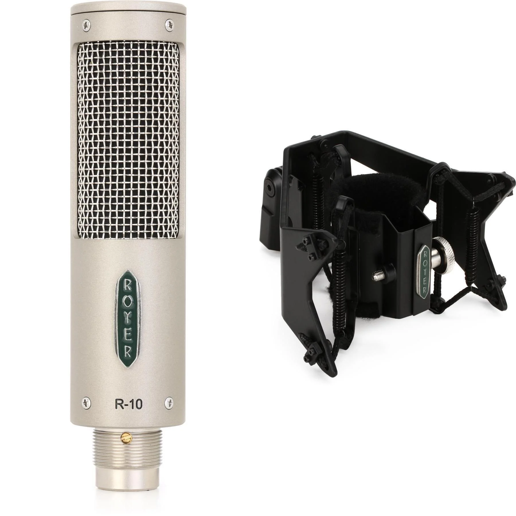 Royer R-10 铝带麦克风，配 RSM-SS24 吊挂减震器