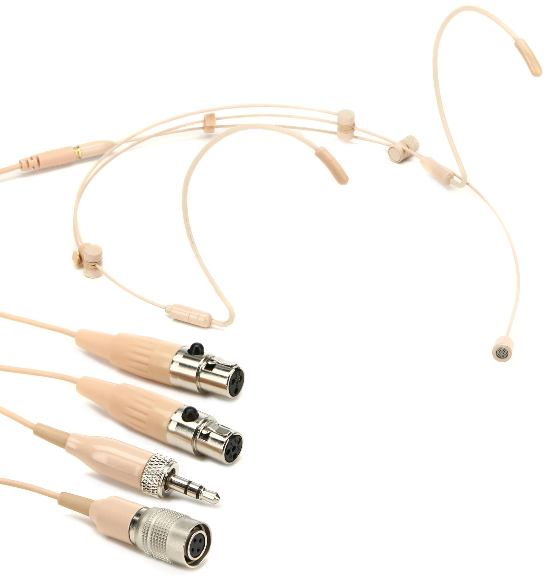 Galaxy Audio HSM4F 全指向耳挂式麦克风，配混合可拆卸接口 - 米色