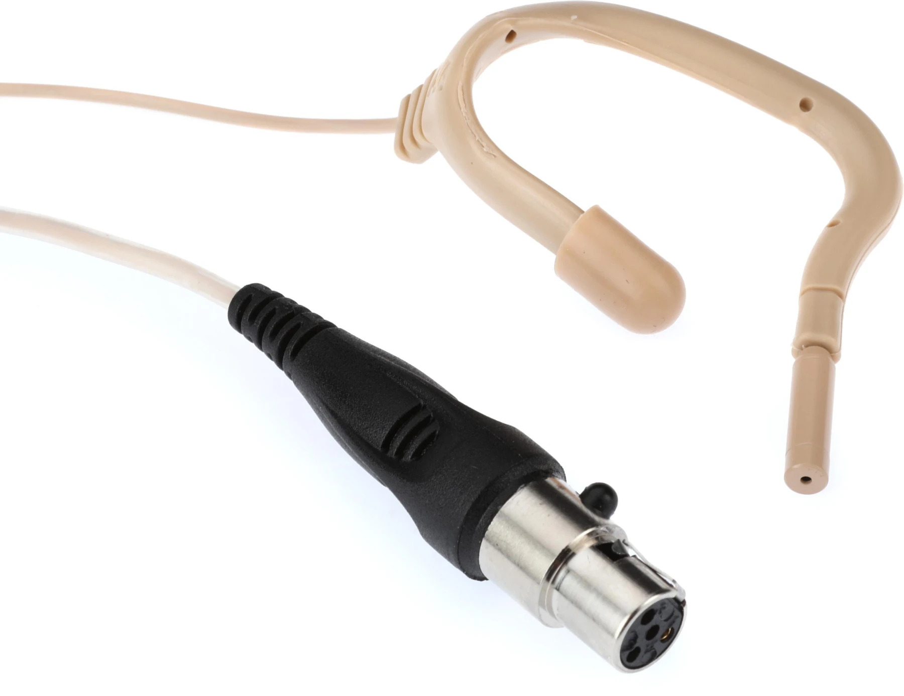 Point Source Audio Embrace EO-9WL 全指向耳挂式麦克风，带 TA4F 接口，适用于 Shure 无线系统 - 米色