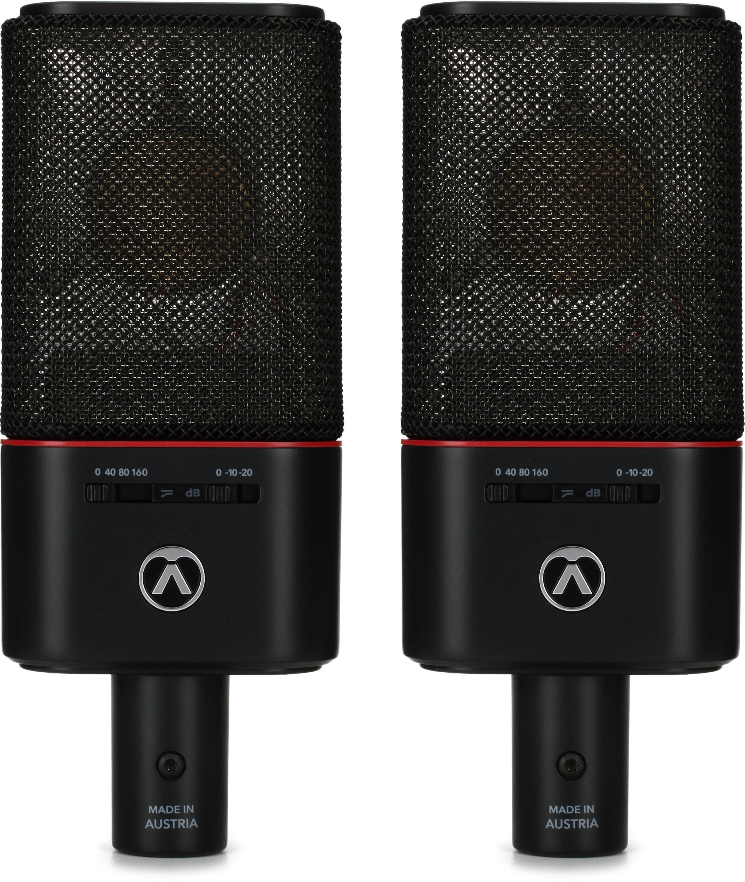 Austrian Audio OC18 双支装 Plus 大振膜电容麦克风 - 完整套装