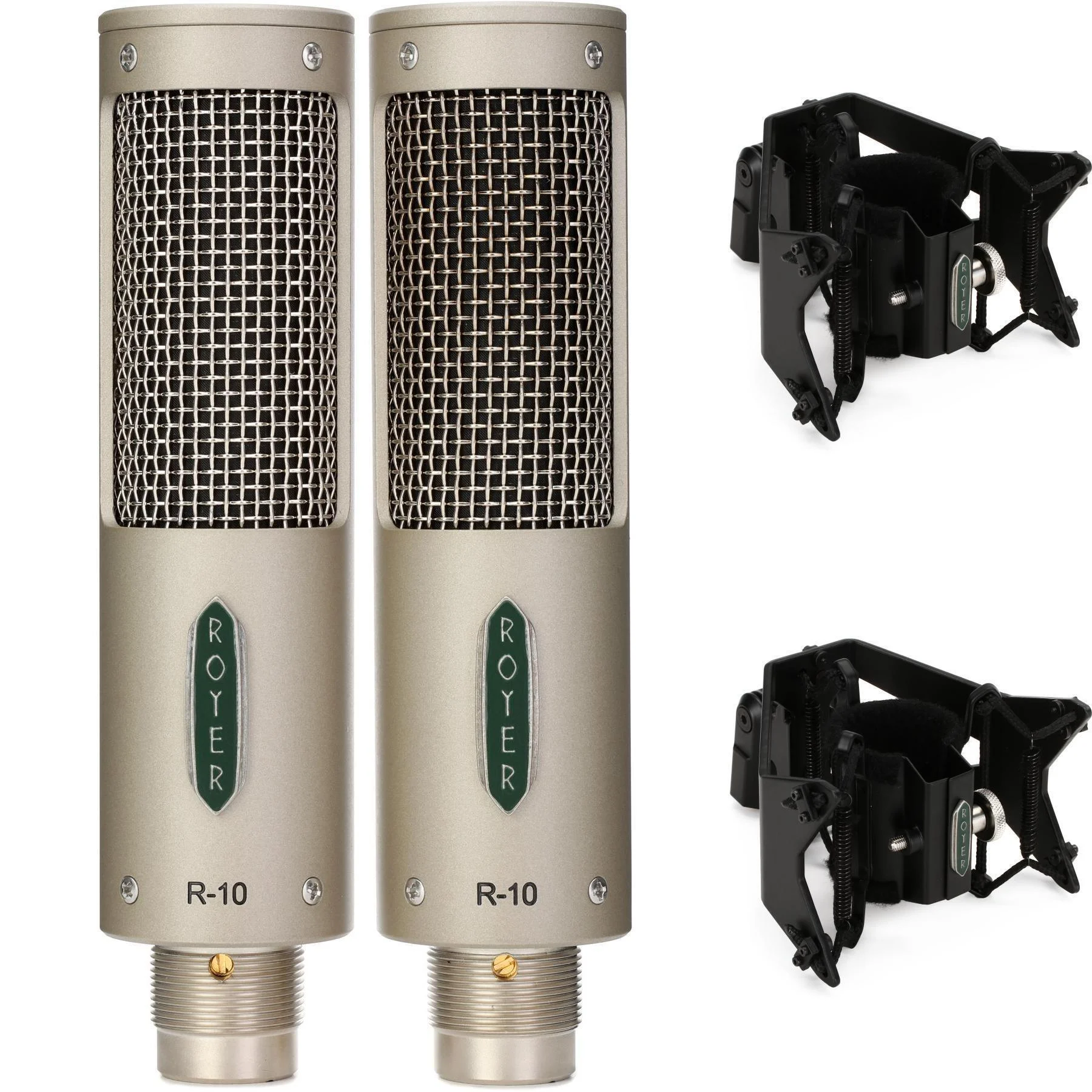 Royer R-10 铝带麦克风，配 Sling Shocks - 配对一对