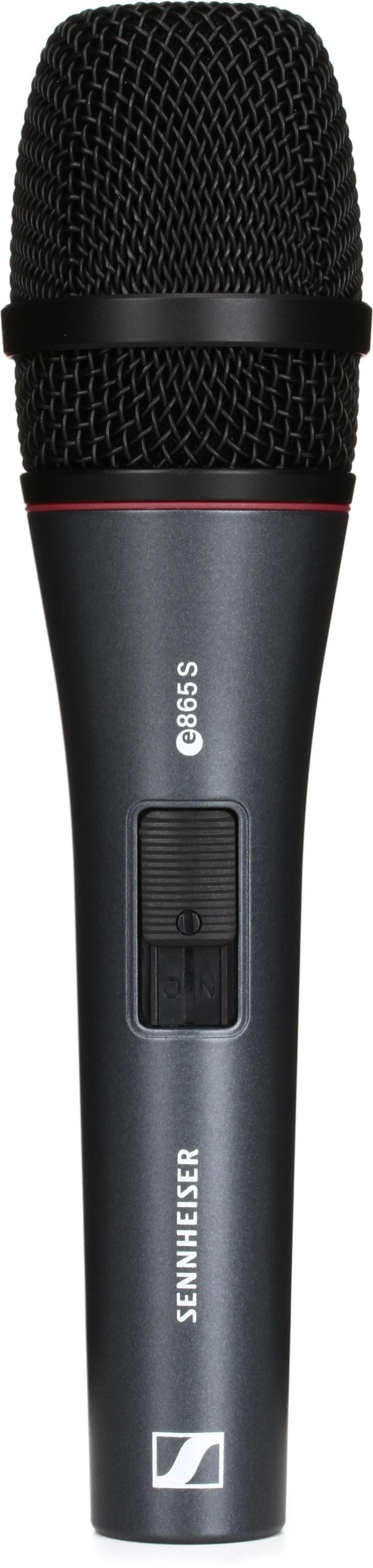Sennheiser e 865-S 超心形电容手持人声麦克风，带开/关开关