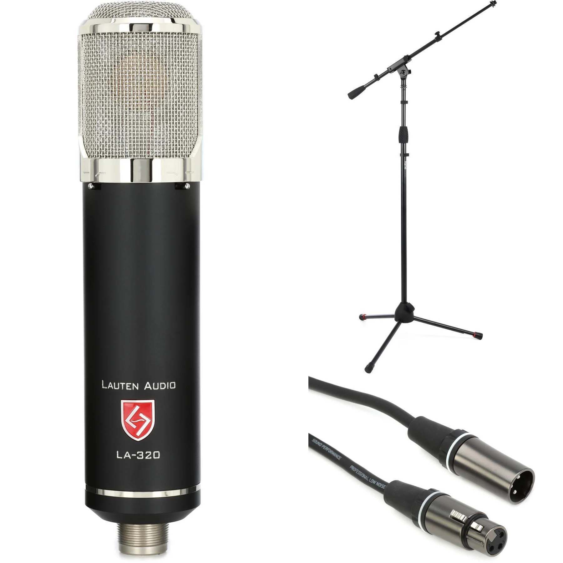 Lauten Audio LA-320V2 大振膜电子管电容麦克风，含支架和线缆
